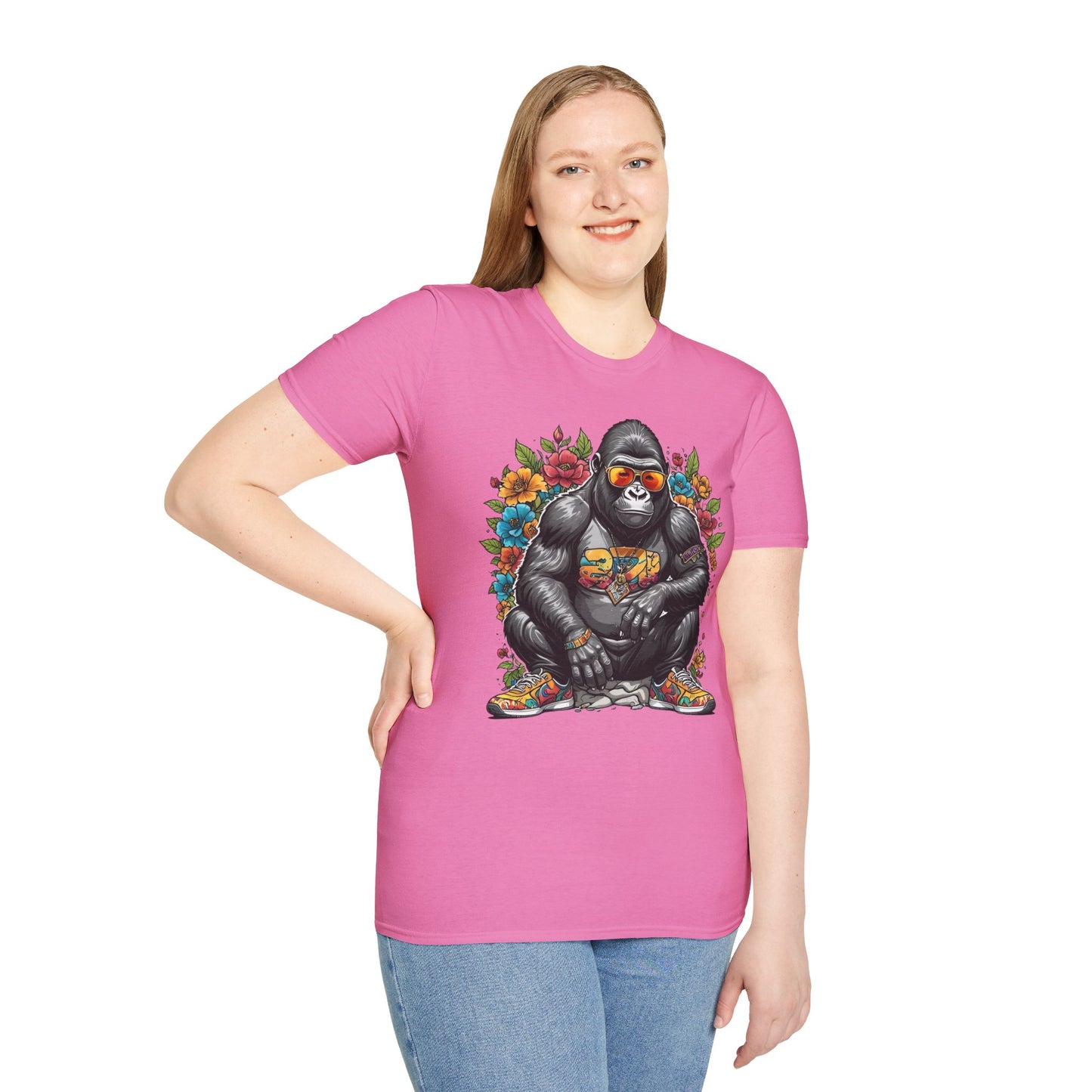 Animals Tees, Funny Animals Shirt, T Shirts with Funny Animals, T-Shirt with Gorilla, Monkey Tees