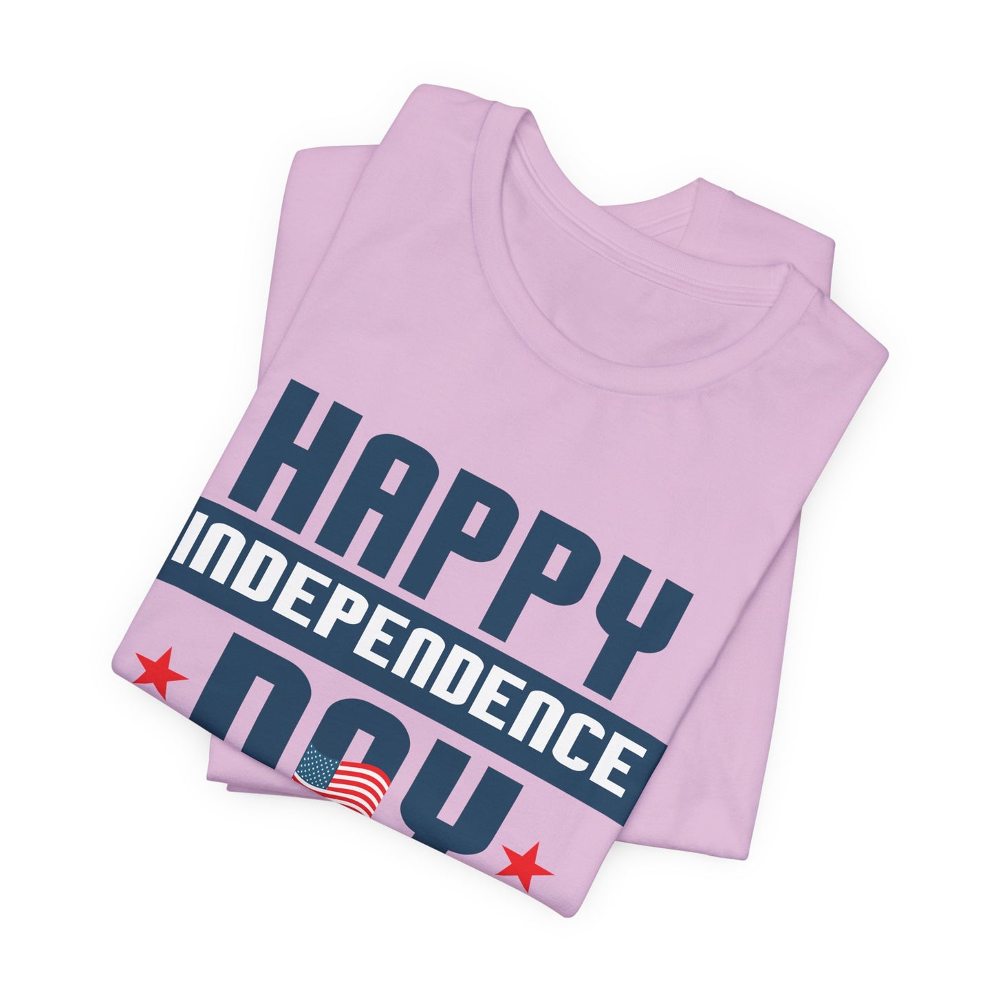 Happy Independence Day Graphic Unisex Cotton T-Shirt 017