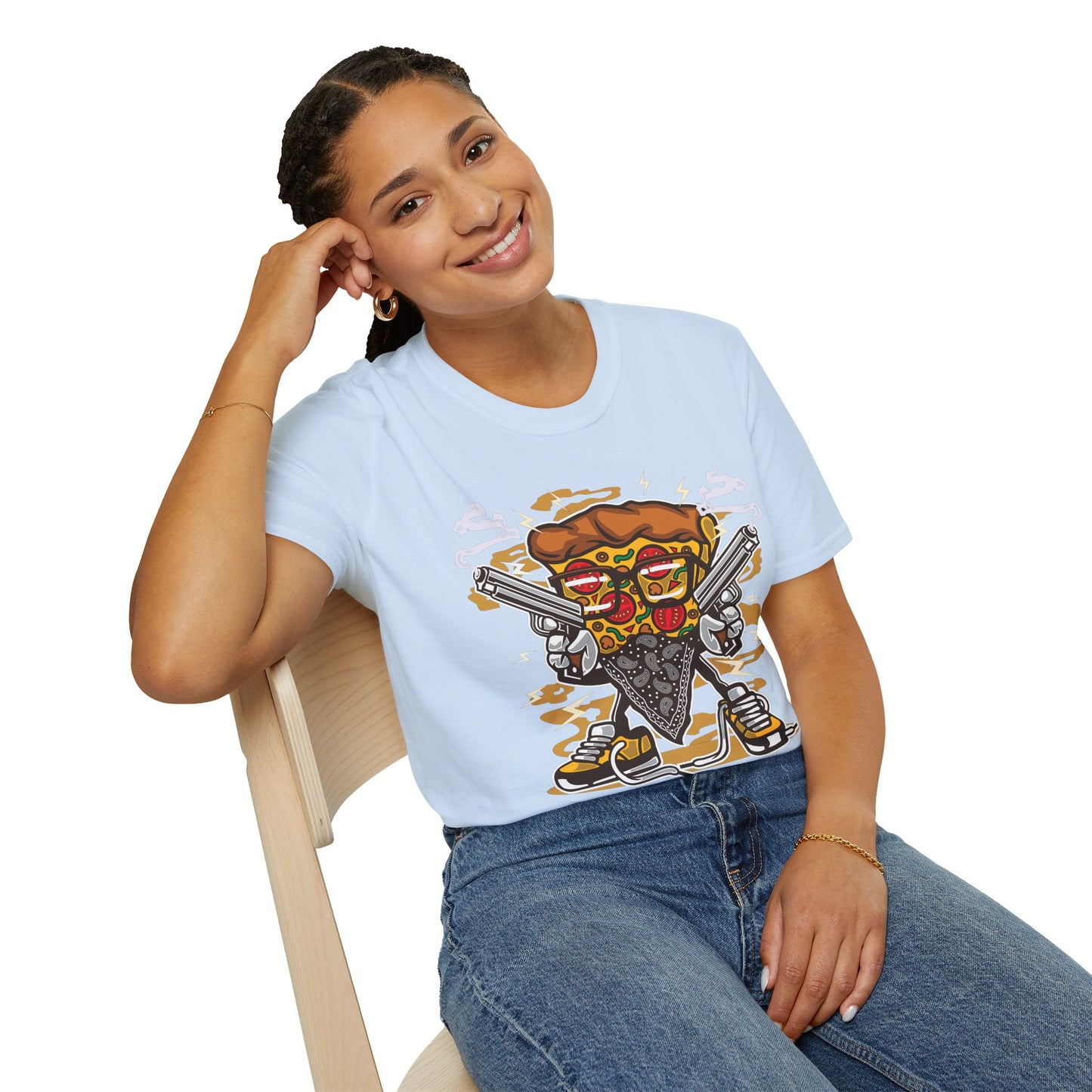 Cartoon Animation Tee Shirt Unisex Funny Graphic Gildan Softstyle 64000 Cotton Tee
