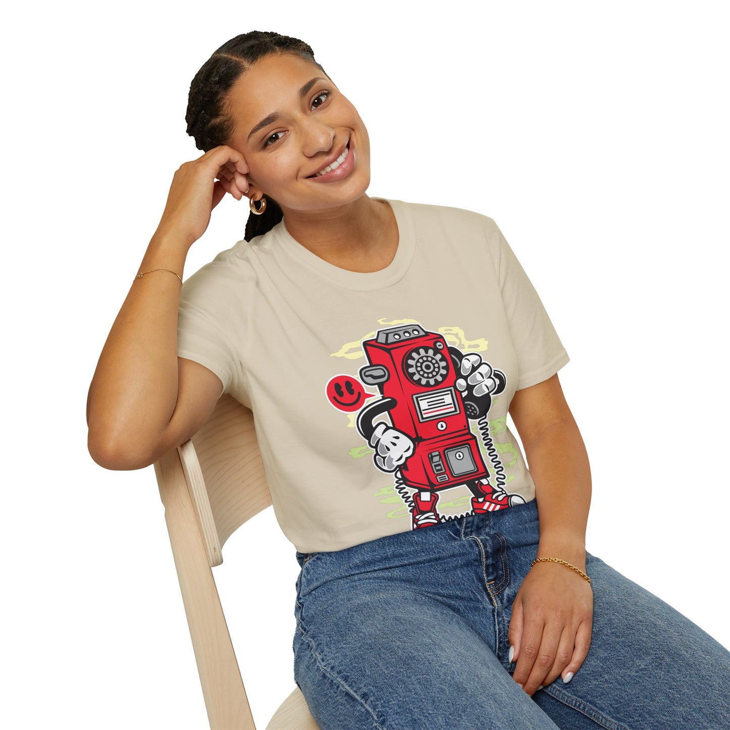 Cartoon T Shirt Animation T Shirt Funny Graphic Tee Softstyle 64000 Unisex Short Sleeve