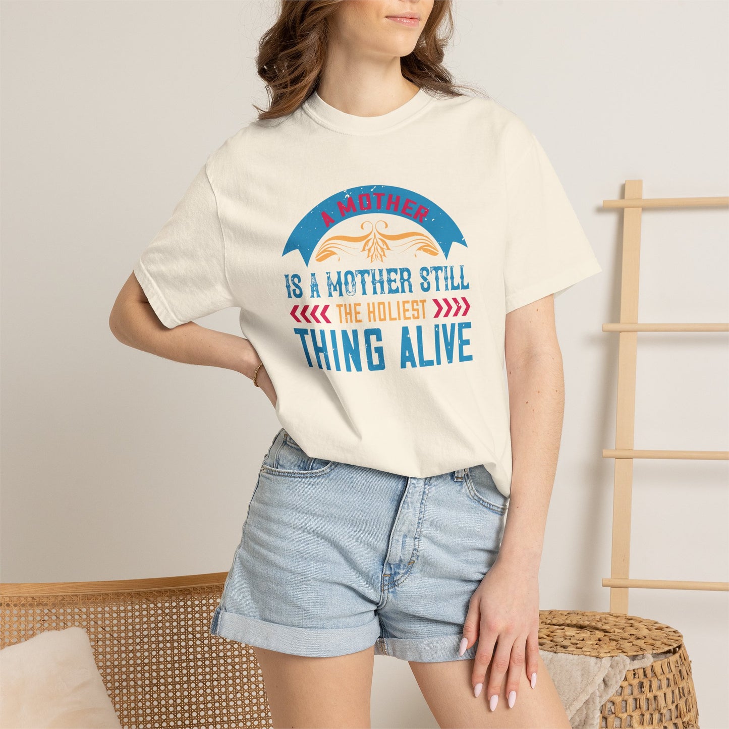 Mom T-shirt Mother Day Mama Tee Unisex Comfort Colors Garment-Dyed Cotton h52