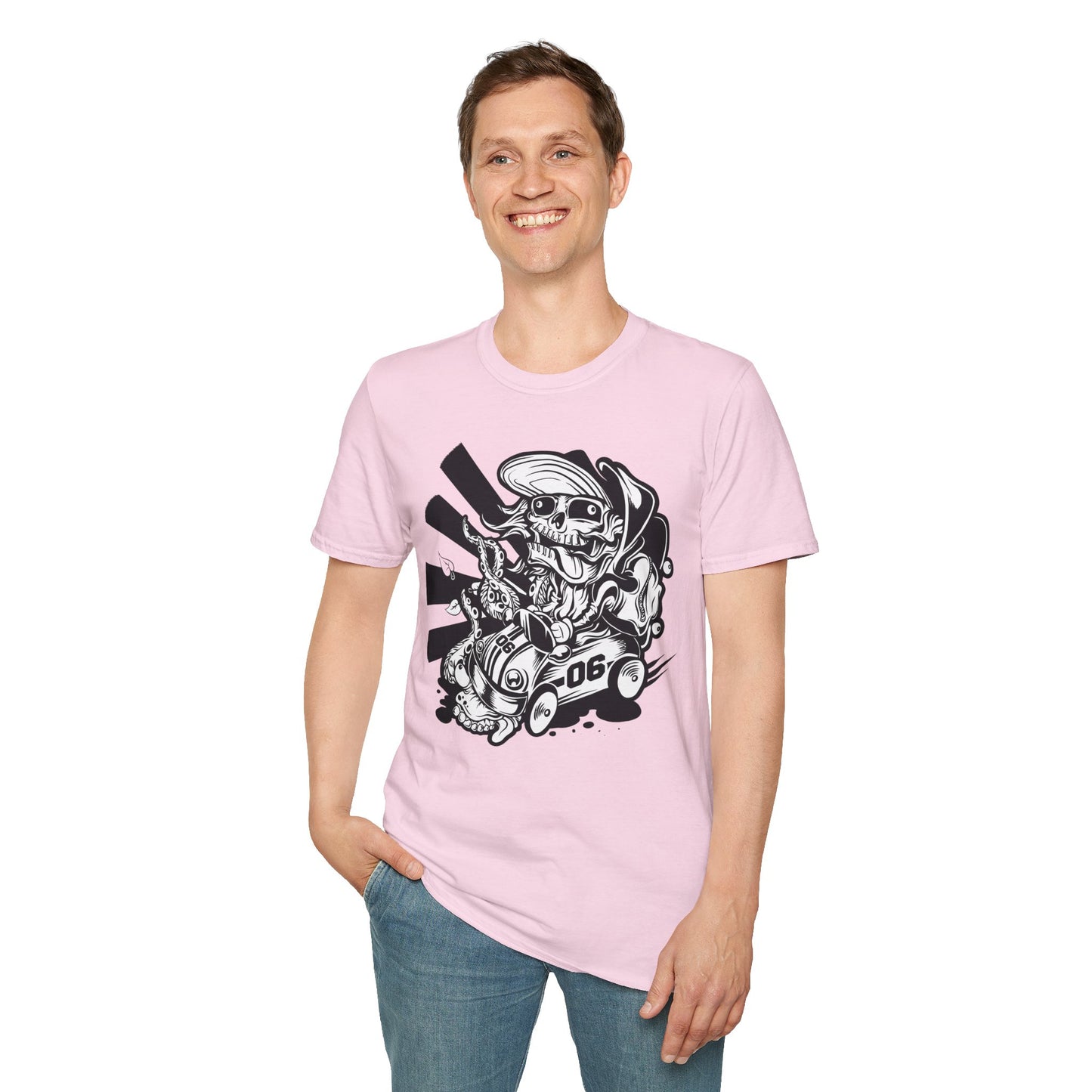Cartoon Animation T Shirt Unisex Softstyle 64000 Cotton Tee With Fun Art Design Graphics