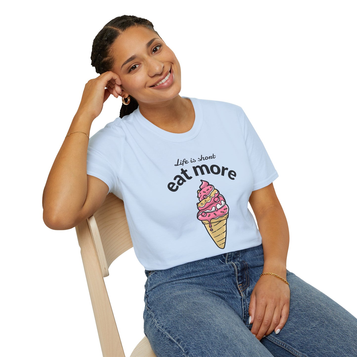 Food Tees, Funny Food T Shirts, Funny T Shirts, Shirt with Food, Junk Food Tees, Shirt with Ice Cream, Ice Cream T-Shirt