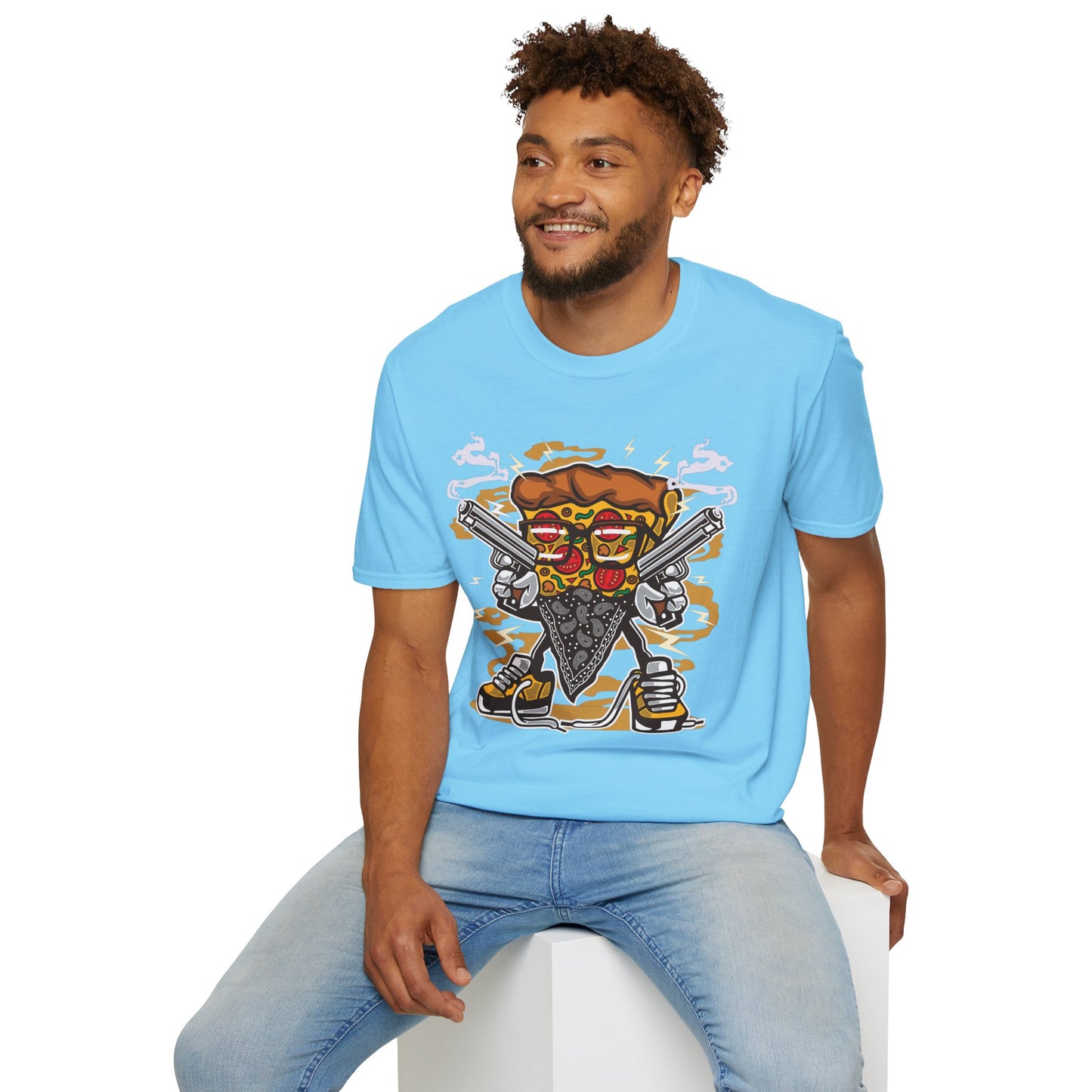 Cartoon Animation Tee Shirt Unisex Funny Graphic Gildan Softstyle 64000 Cotton Tee
