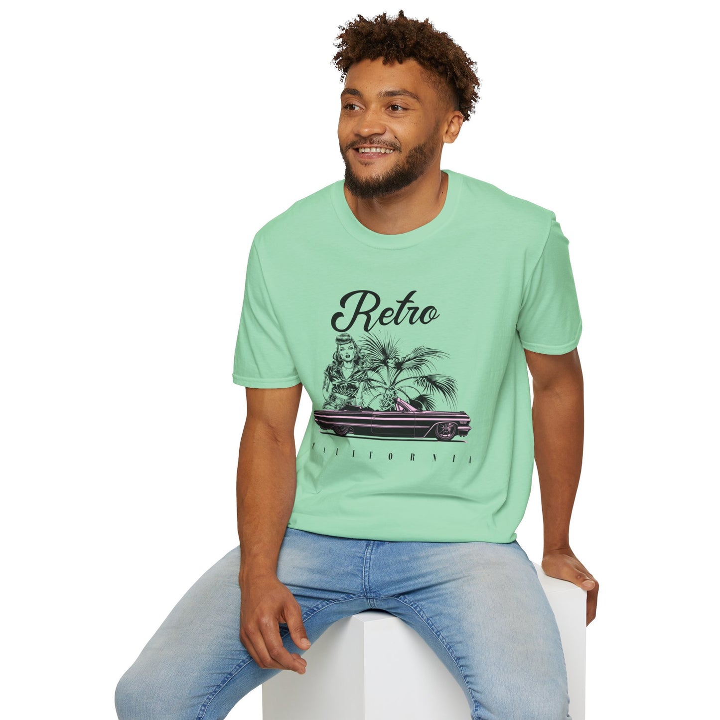 Retro T Shirt, Retro Design Shirt, Retro Art Tee Shirt, T-shirt with Retro Style
