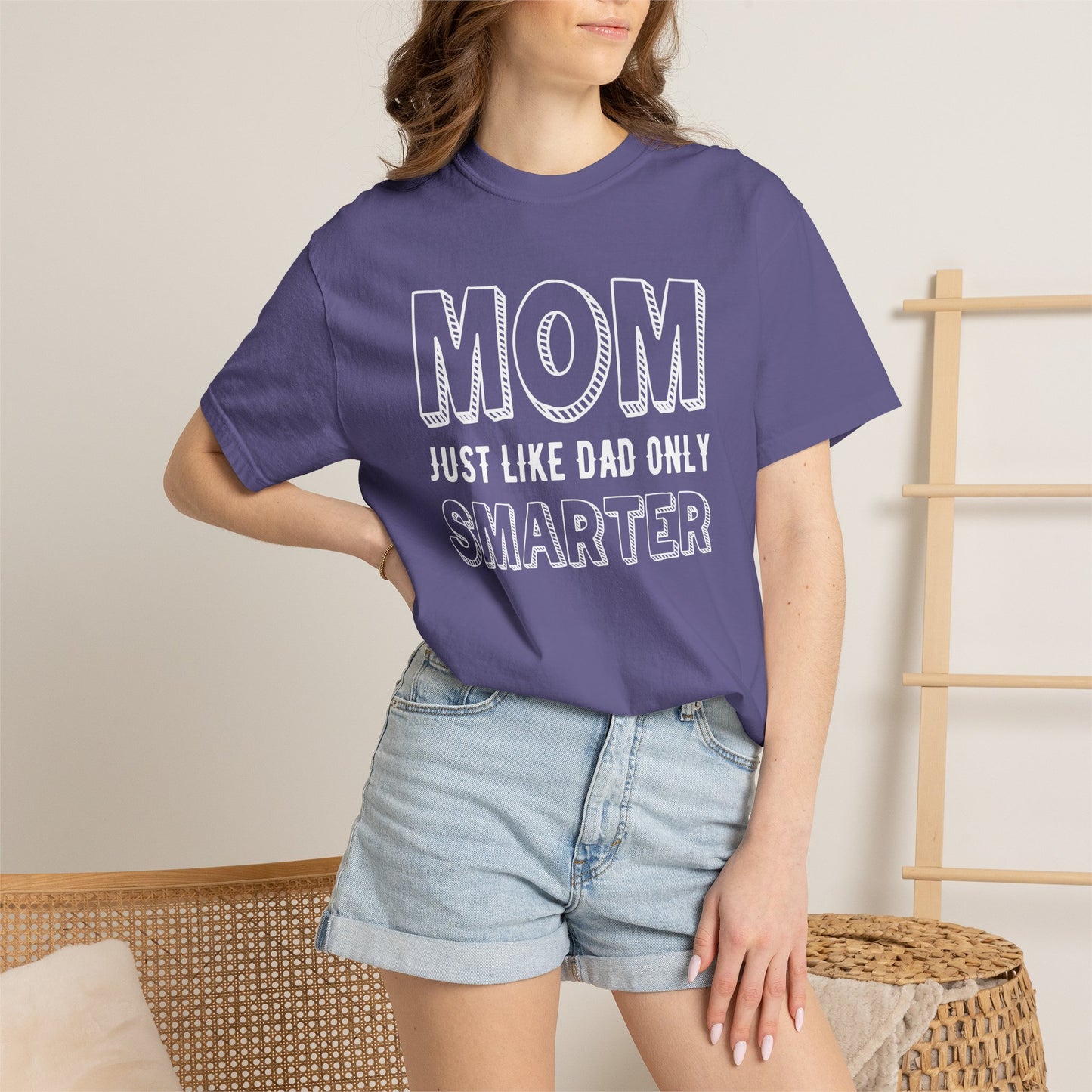 Mom T-shirt Mother's Day Mama Tee Unisex Comfort Colors Garment-Dyed Cotton h35
