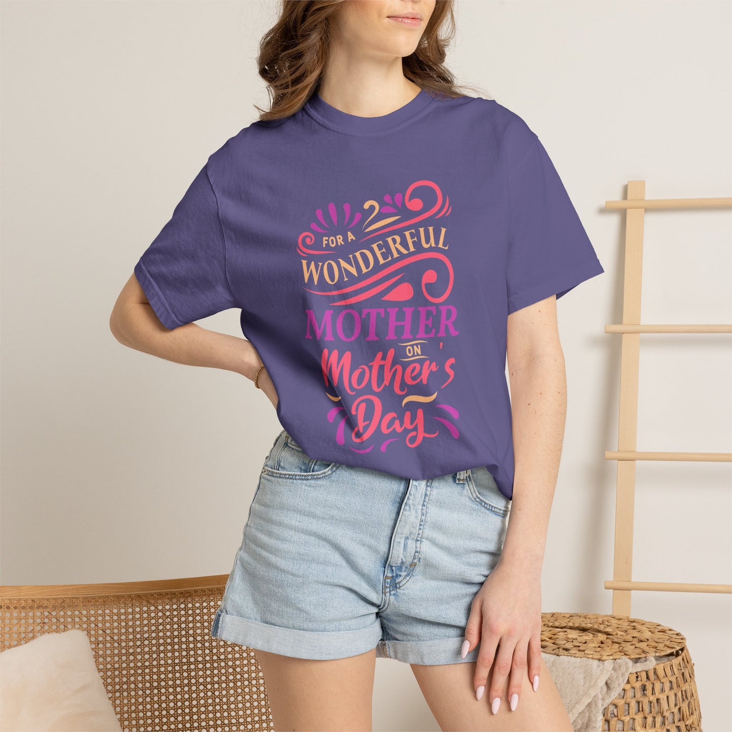 Mom T-shirt Mother's Day Mama Tee Unisex Comfort Colors Garment-Dyed Cotton h18