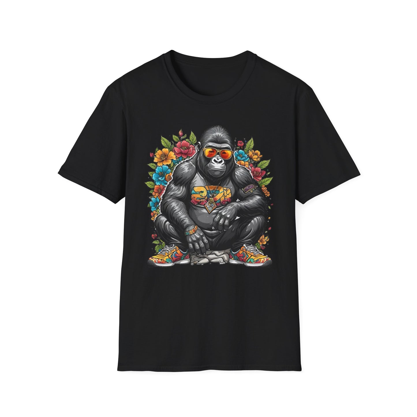 Animals Tees, Funny Animals Shirt, T Shirts with Funny Animals, T-Shirt with Gorilla, Monkey Tees