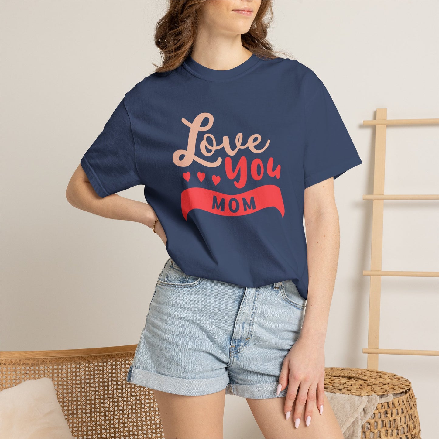 Mom T-shirt Mother Day Mama Tee Unisex Comfort Colors Garment-Dyed Cotton h50
