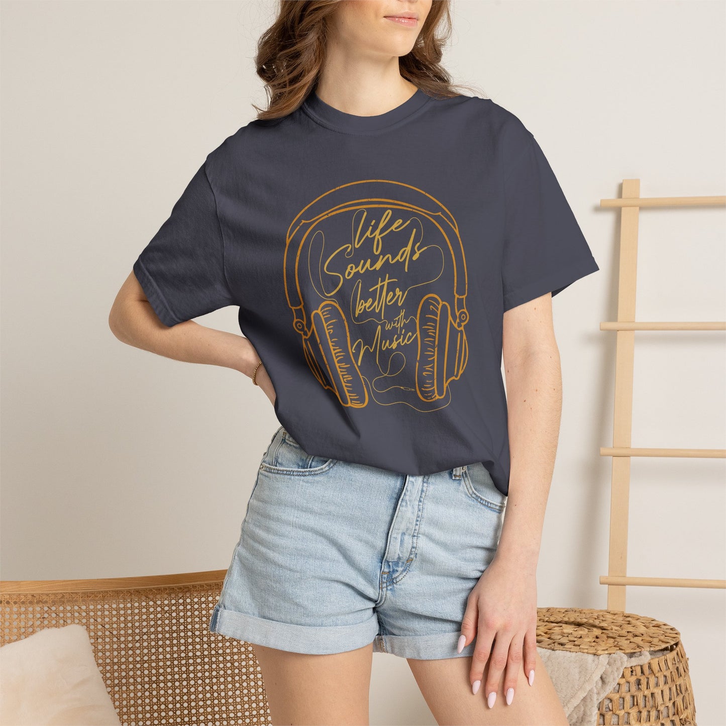 Music Graphic Design Unisex Cotton T-shirt t1