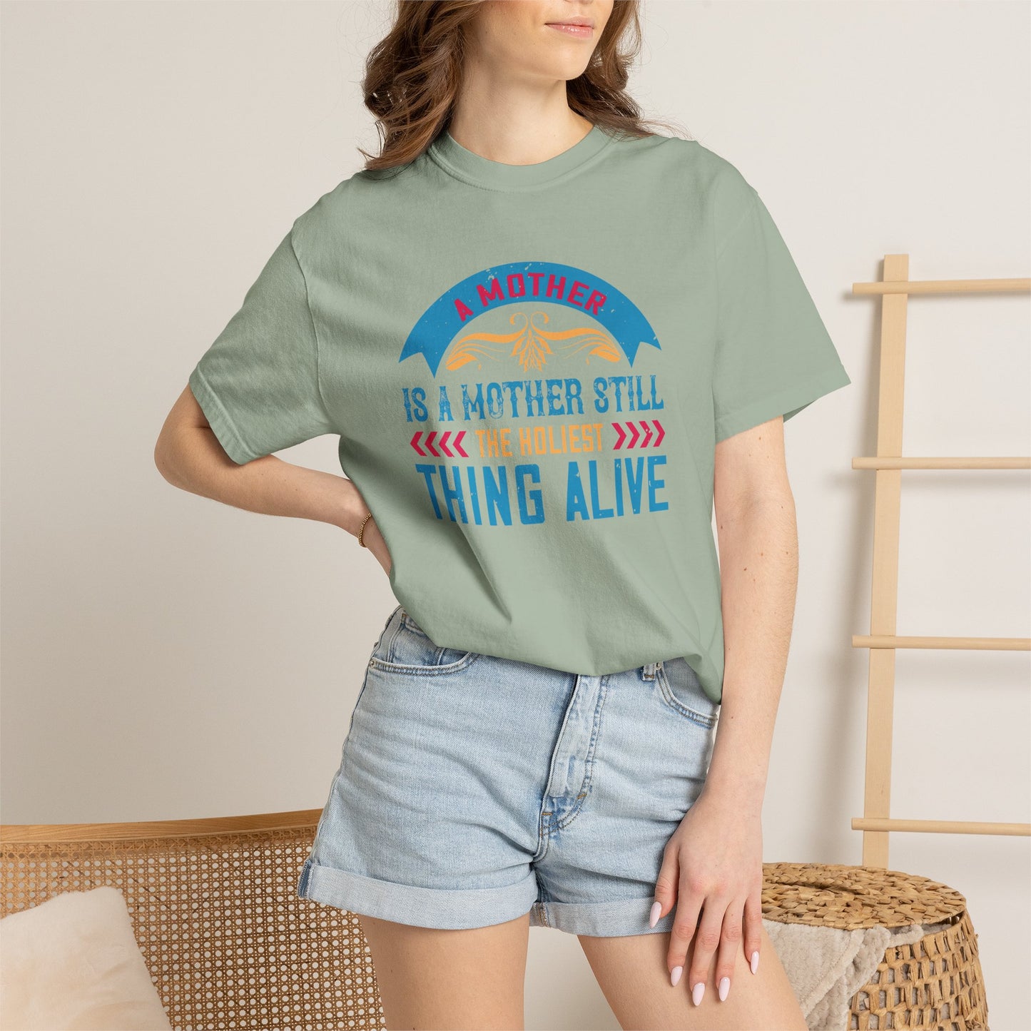 Mom T-shirt Mother Day Mama Tee Unisex Comfort Colors Garment-Dyed Cotton h52