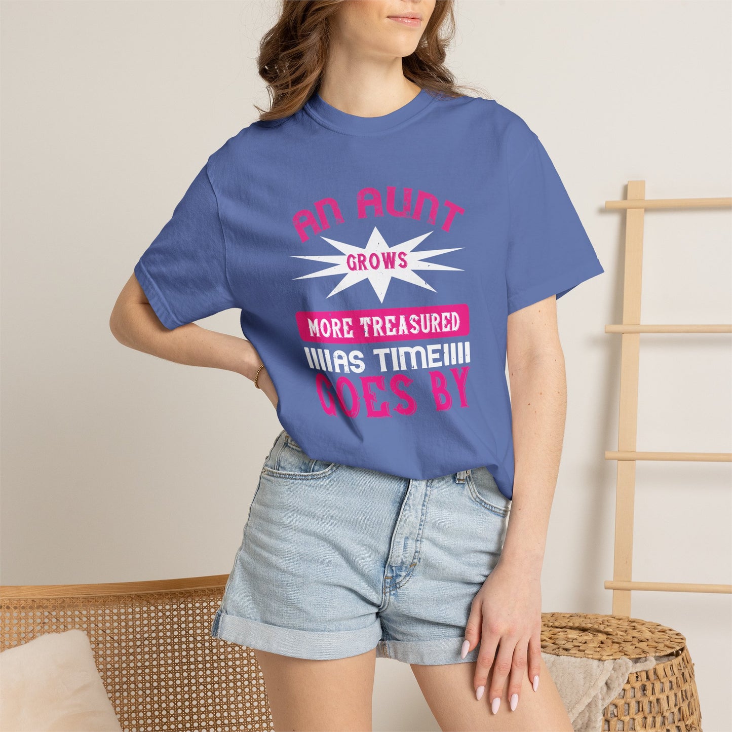 An Aunt T-shirt Mother Day Mama Tee Unisex Comfort Colors Garment-Dyed Cotton h62