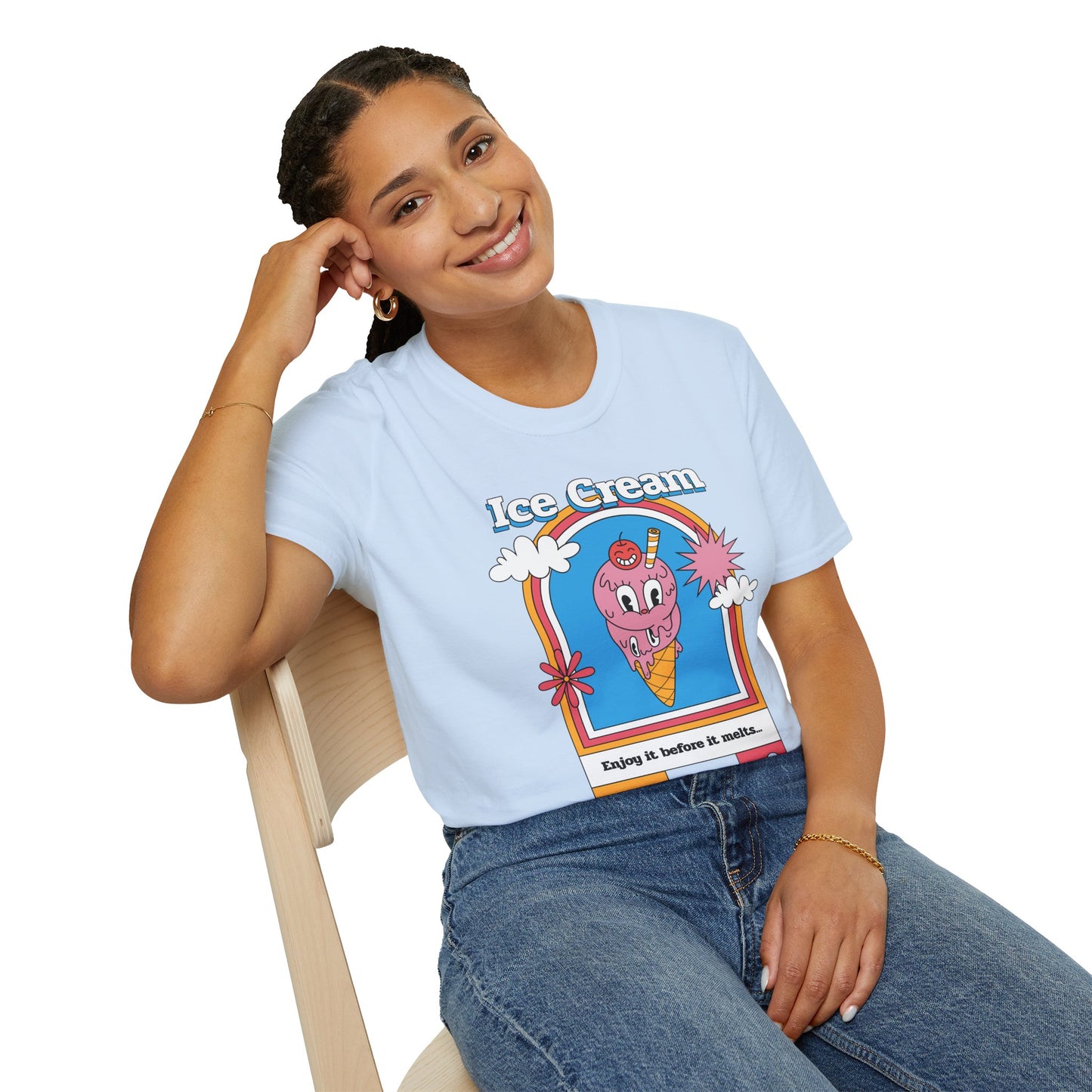 Food Tees, Funny Food T Shirts, Funny T Shirts, Shirt with Food, Junk Food Tees, Shirt with Ice Cream, Ice Cream T-Shirt