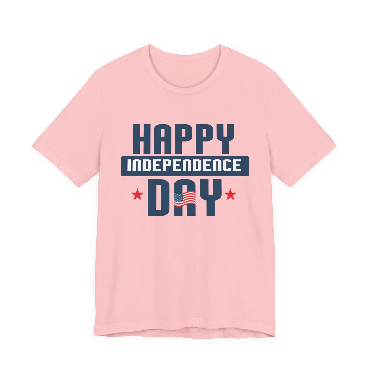 Happy Independence Day Graphic Unisex Cotton T-Shirt 017