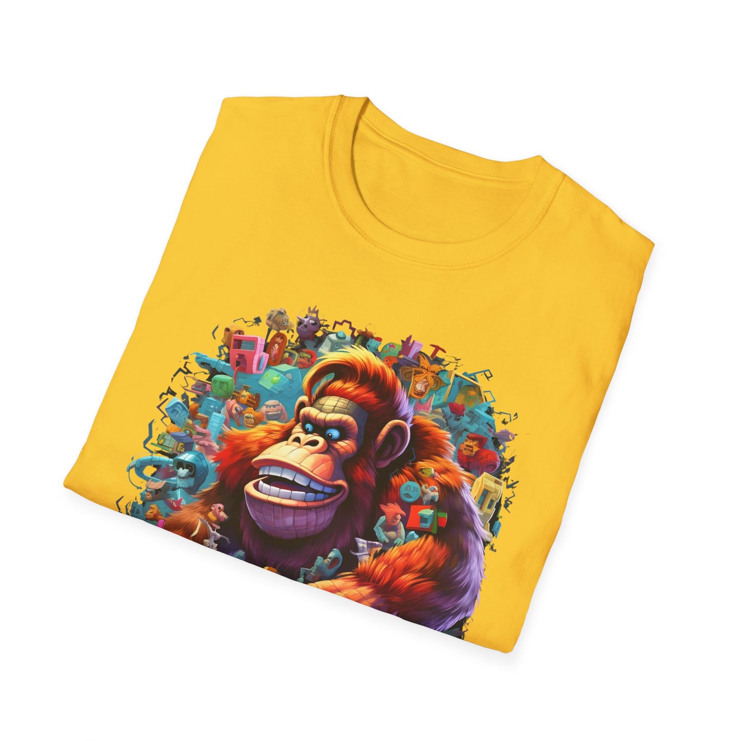 Animals Tees, Funny Animals Shirt, T Shirts with Funny Animals, T-Shirt with Gorilla, Monkey Tees