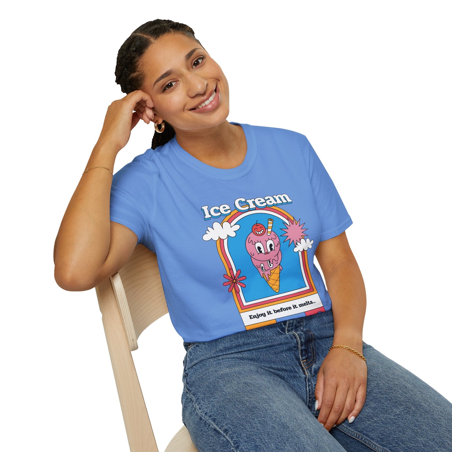 Food Tees, Funny Food T Shirts, Funny T Shirts, Shirt with Food, Junk Food Tees, Shirt with Ice Cream, Ice Cream T-Shirt