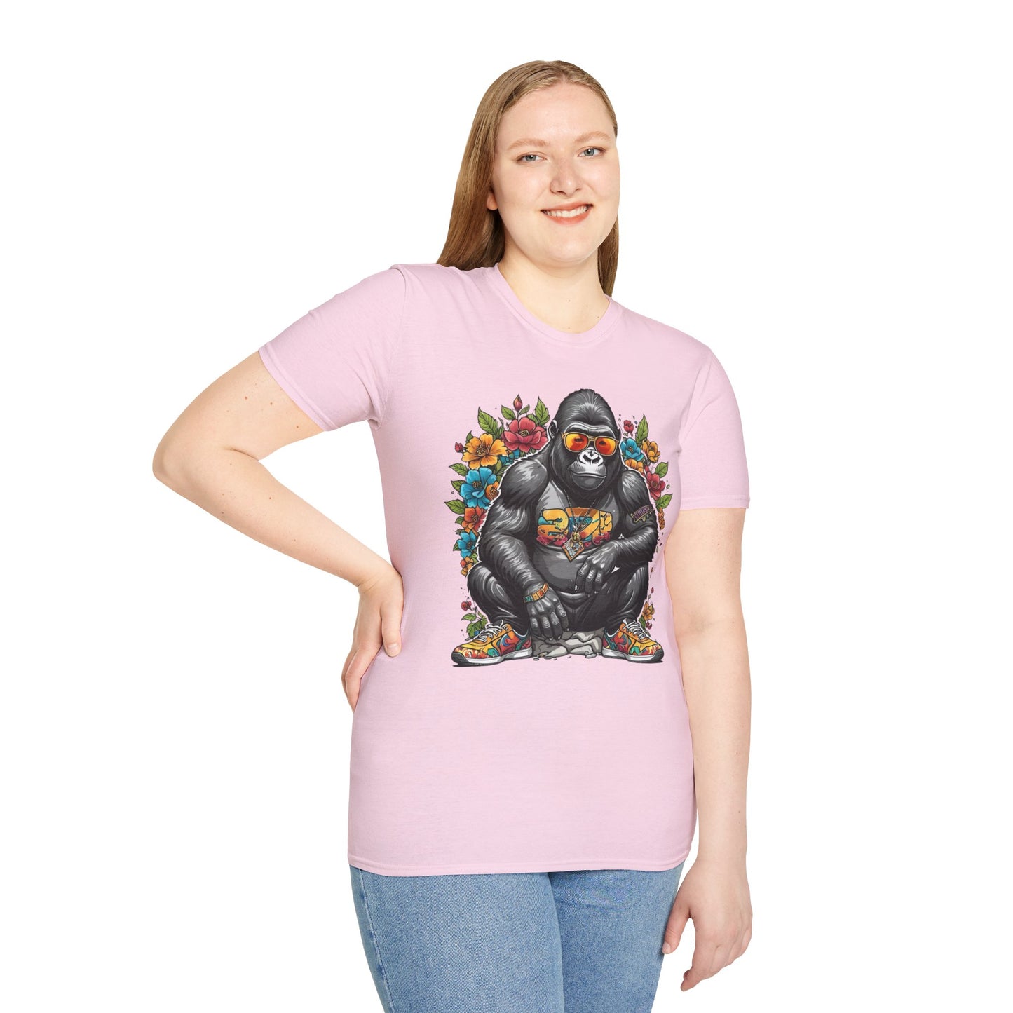 Animals Tees, Funny Animals Shirt, T Shirts with Funny Animals, T-Shirt with Gorilla, Monkey Tees