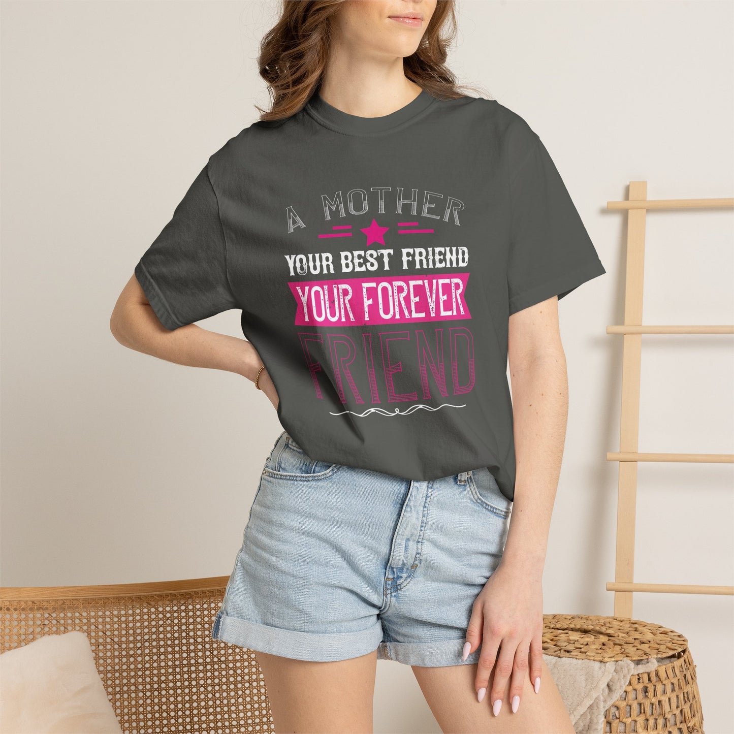 Mom T-shirt Mother Day Mama Tee Unisex Comfort Colors Garment-Dyed Cotton h55