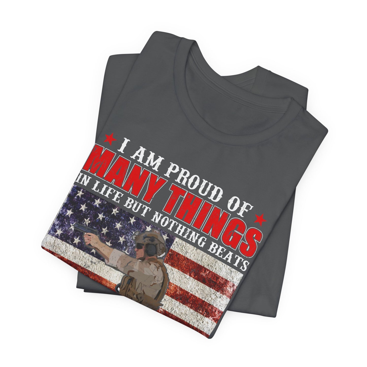 Veteran's Daughter T-Shirt American Flag Military Proud  Unisex Cotton Tee v28