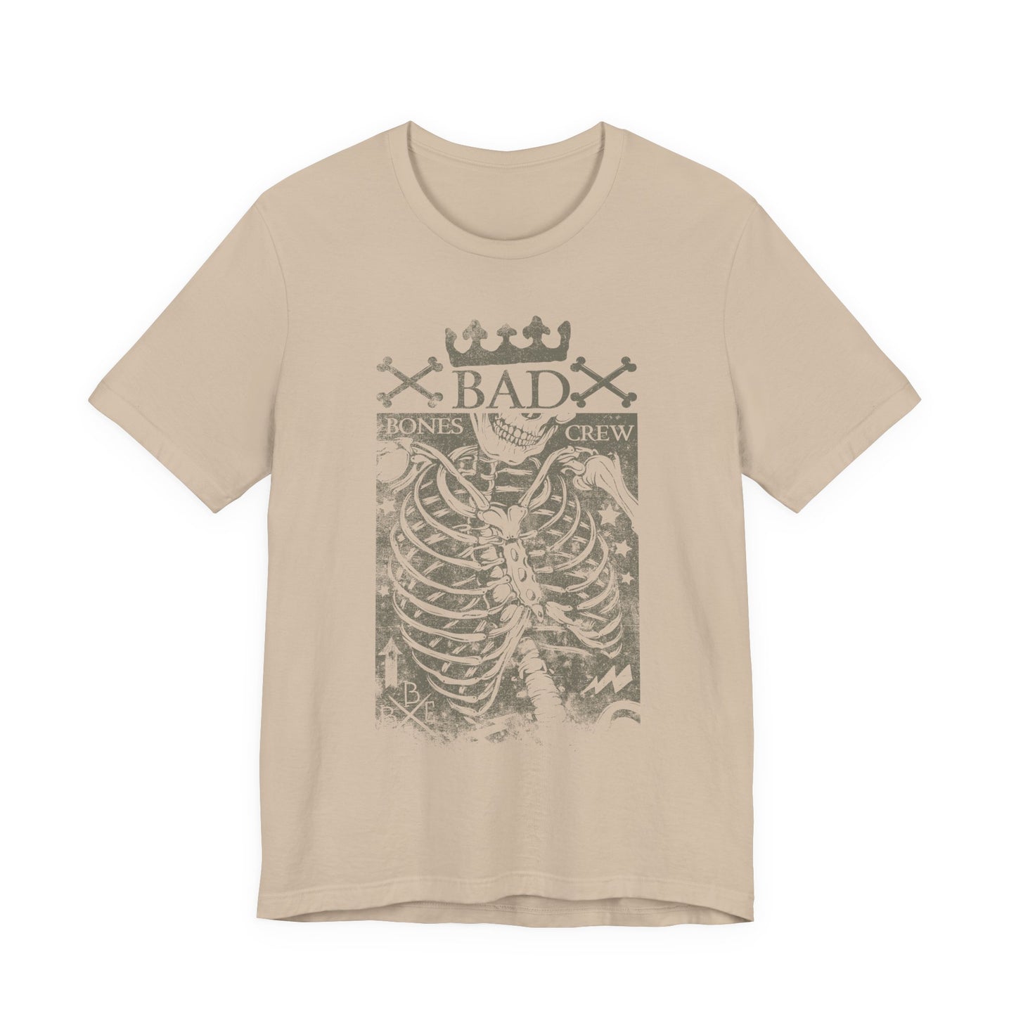 Skeleton Ribcage Tee Bones Crew Graphic Shirt A-10