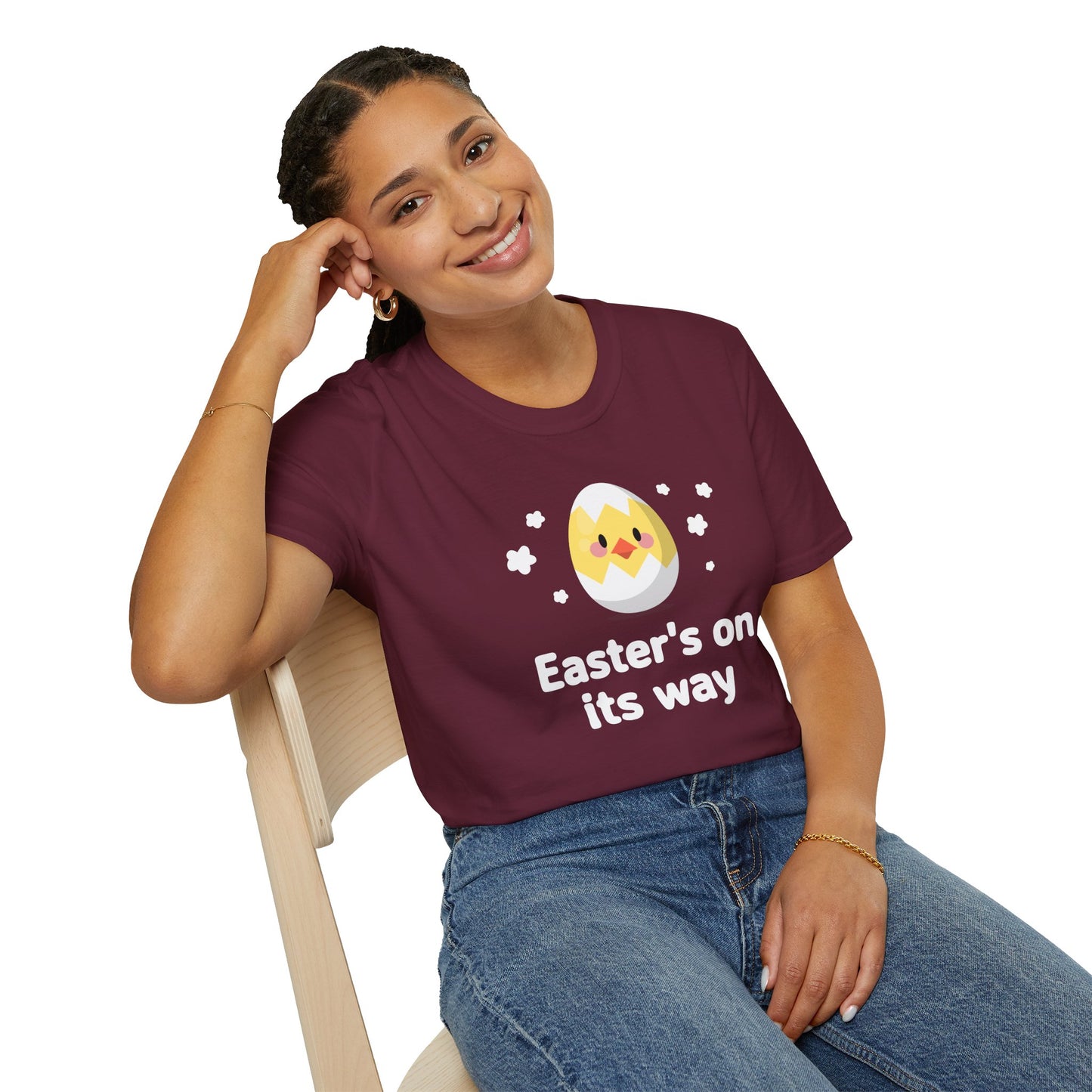Easter Day T-Shirt, Tee Shirt with Easter Signature, T Shirt with Easter Prints, Tee Shirt with Easter Design - 1