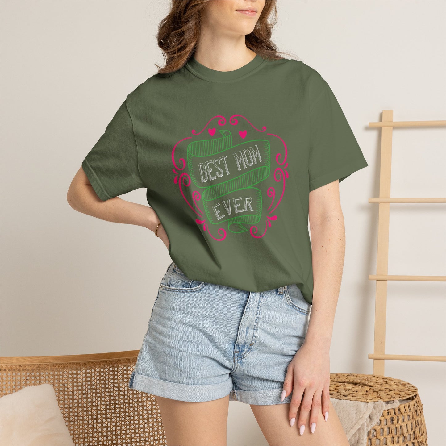 Mom T-shirt Mother Day Mama Tee Unisex Comfort Colors Garment-Dyed Cotton h64