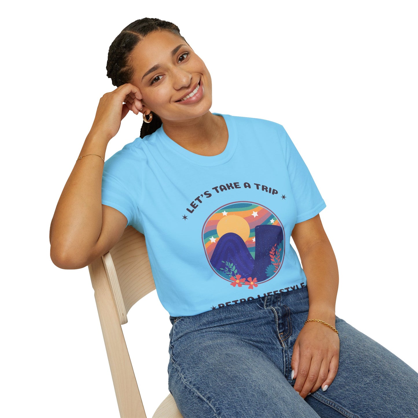 Retro T Shirt, Retro Design Shirt, Retro Art Tee Shirt, T-shirt with Retro Style