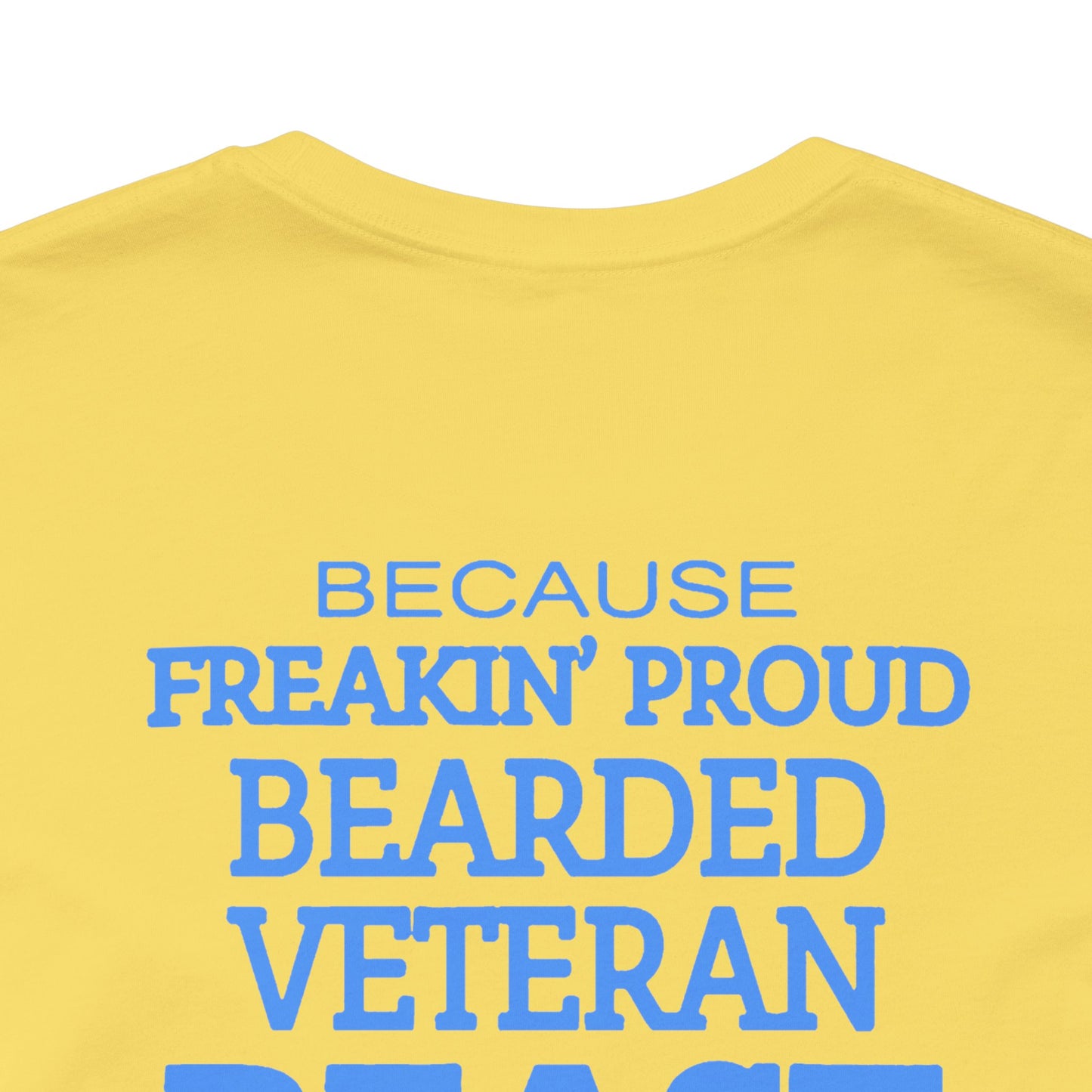 Bearded Veteran Beast T-Shirt Military Skull Beard Graphic Unisex Cotton Tee v46