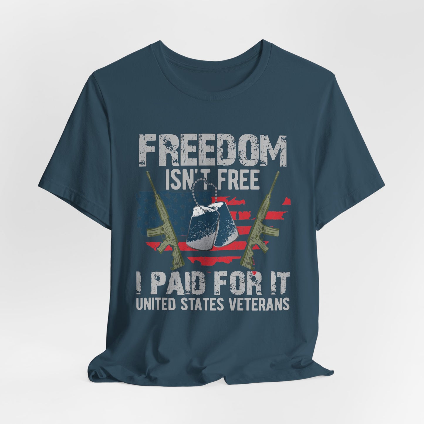 Army Veteran Patriotic Graphic Design Unisex Cotton T-Shirt v20