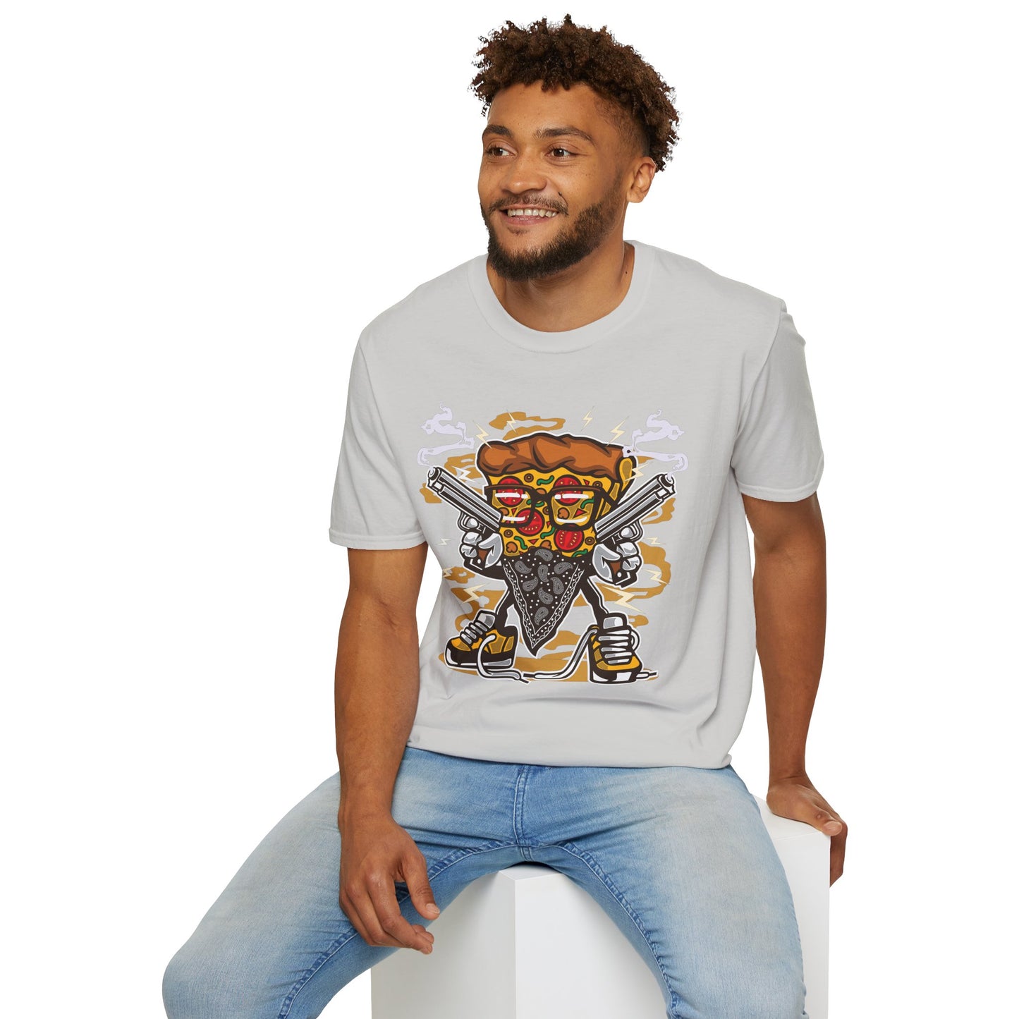 Cartoon Animation Tee Shirt Unisex Funny Graphic Gildan Softstyle 64000 Cotton Tee