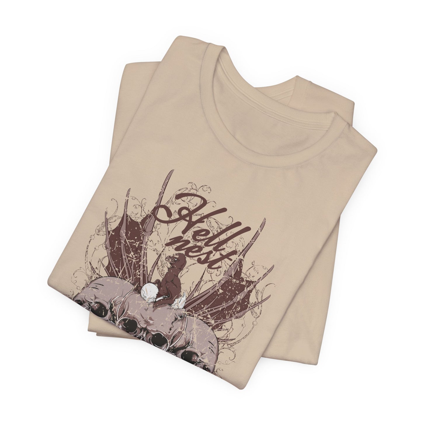 Skull Cluster graphic tee Gothic skulls grunge floral design