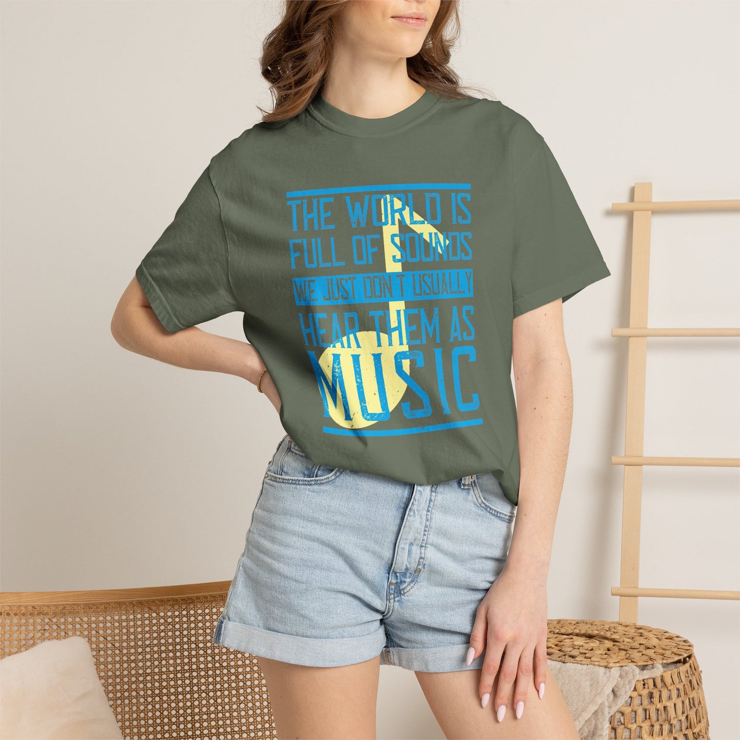 Music Graphic Design Unisex Cotton T-shirt m45