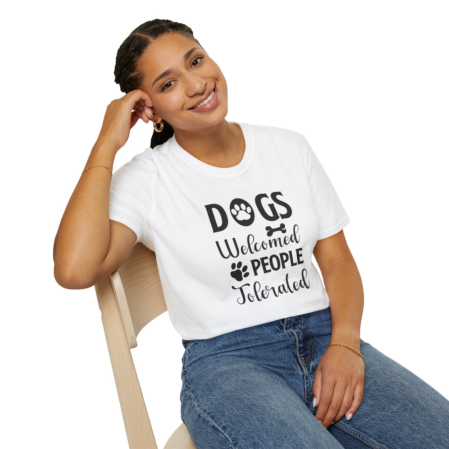Dog Slogan T Shirts With Funny Words Tee Shirt Featuring Funny Quotes Unisex Gildan Softstyle 64000 Ringspun Cotton