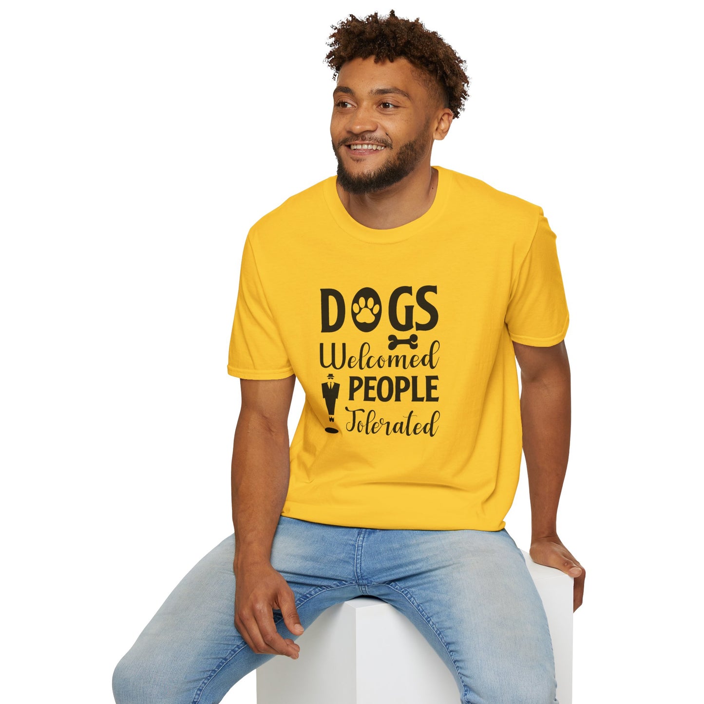 Dog Slogan T Shirts With Funny Quotes Unisex Tee Shirt Gildan Softstyle 64000 100 Percent Cotton