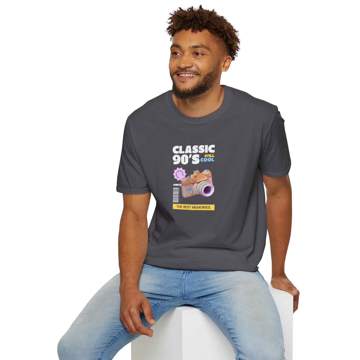 90s Camera T-Shirt Classic 90s Cool Unisex Cotton Retro Photography Tee