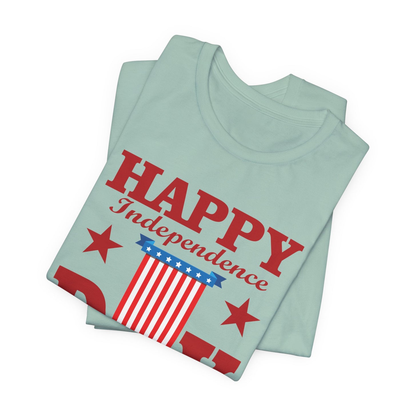 Happy Independence Day Graphic Unisex Cotton T-Shirt 018