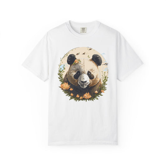 Panda Portrait Graphic T-Shirt Unisex Cotton Floral Animal Art Tee p9