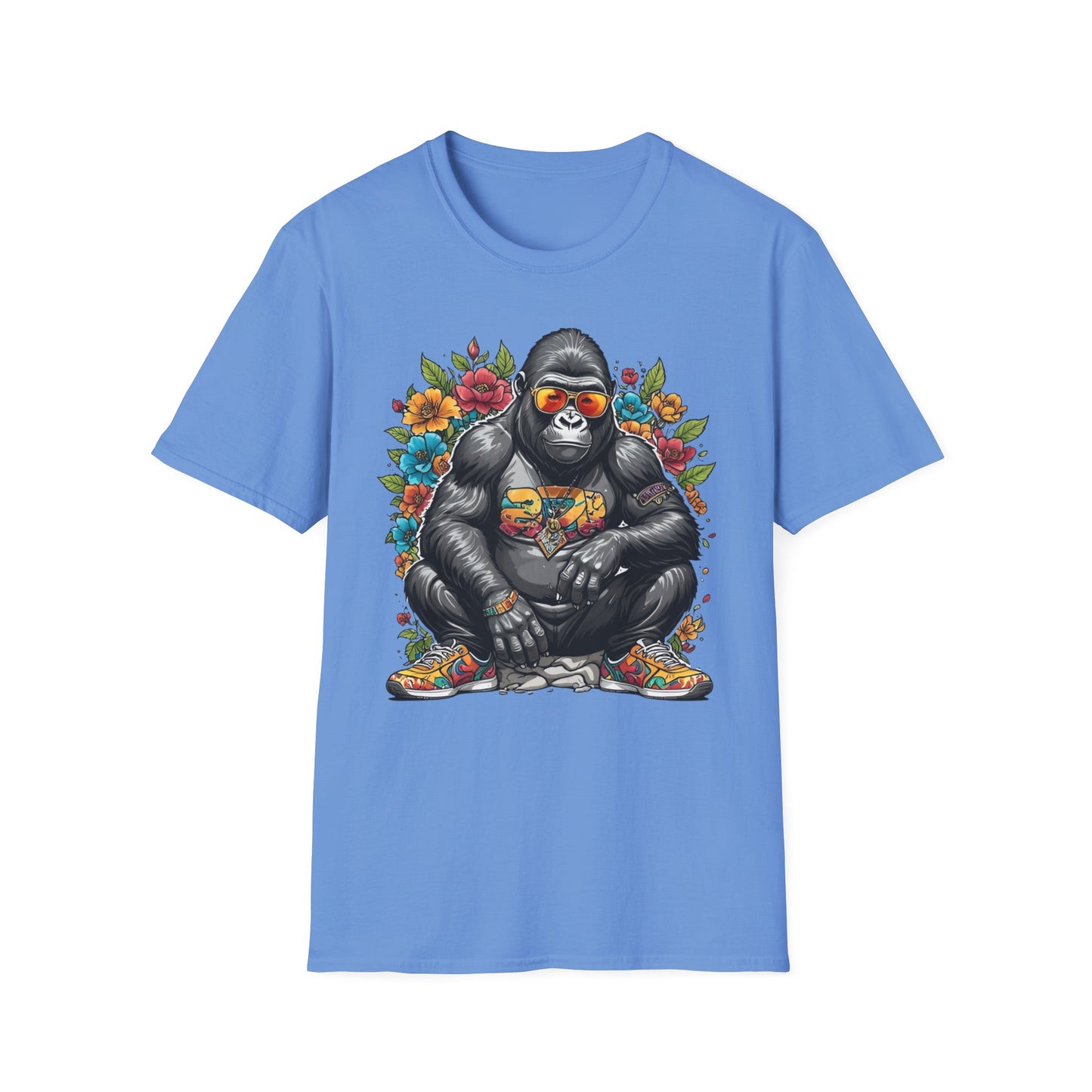 Animals Tees, Funny Animals Shirt, T Shirts with Funny Animals, T-Shirt with Gorilla, Monkey Tees