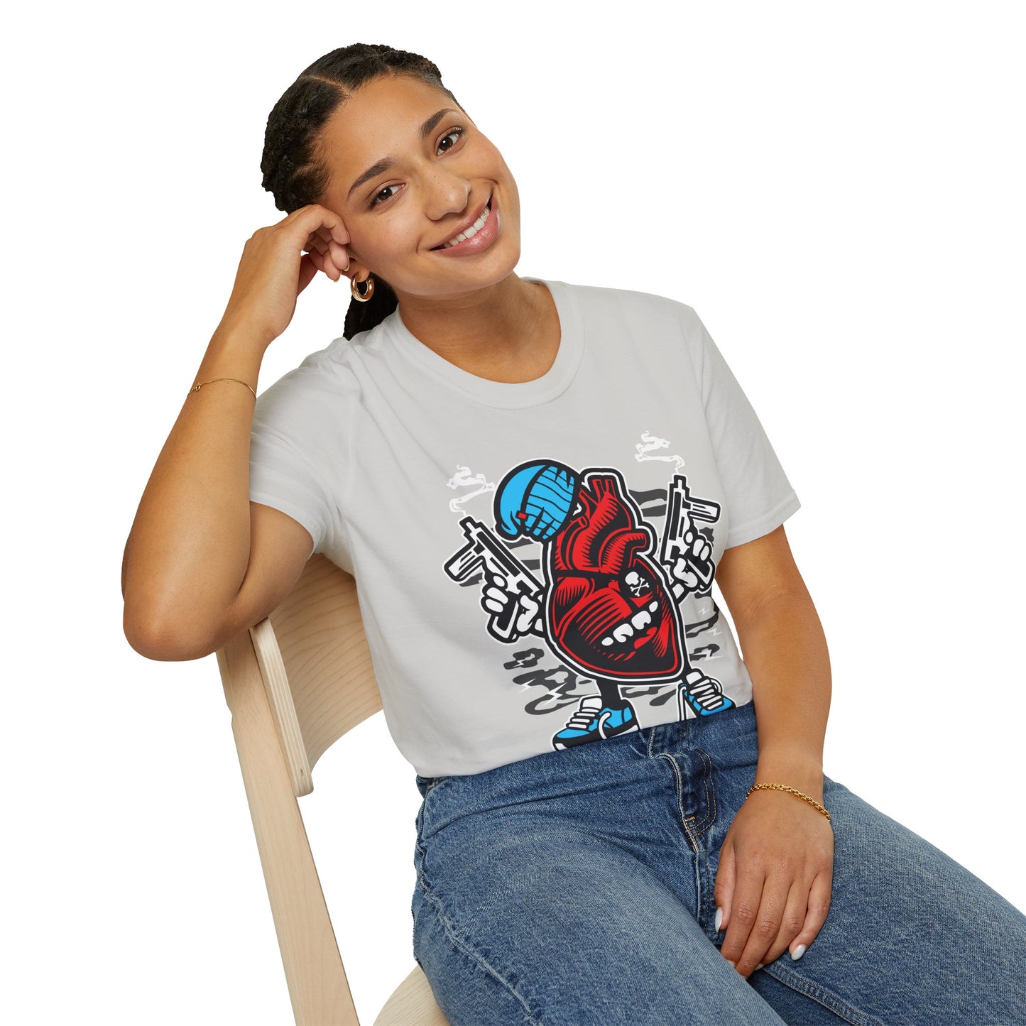 Cartoon T Shirt Animation T Shirt Funny Tee Unisex Gildan Softstyle 64000 100 Percent Cotton