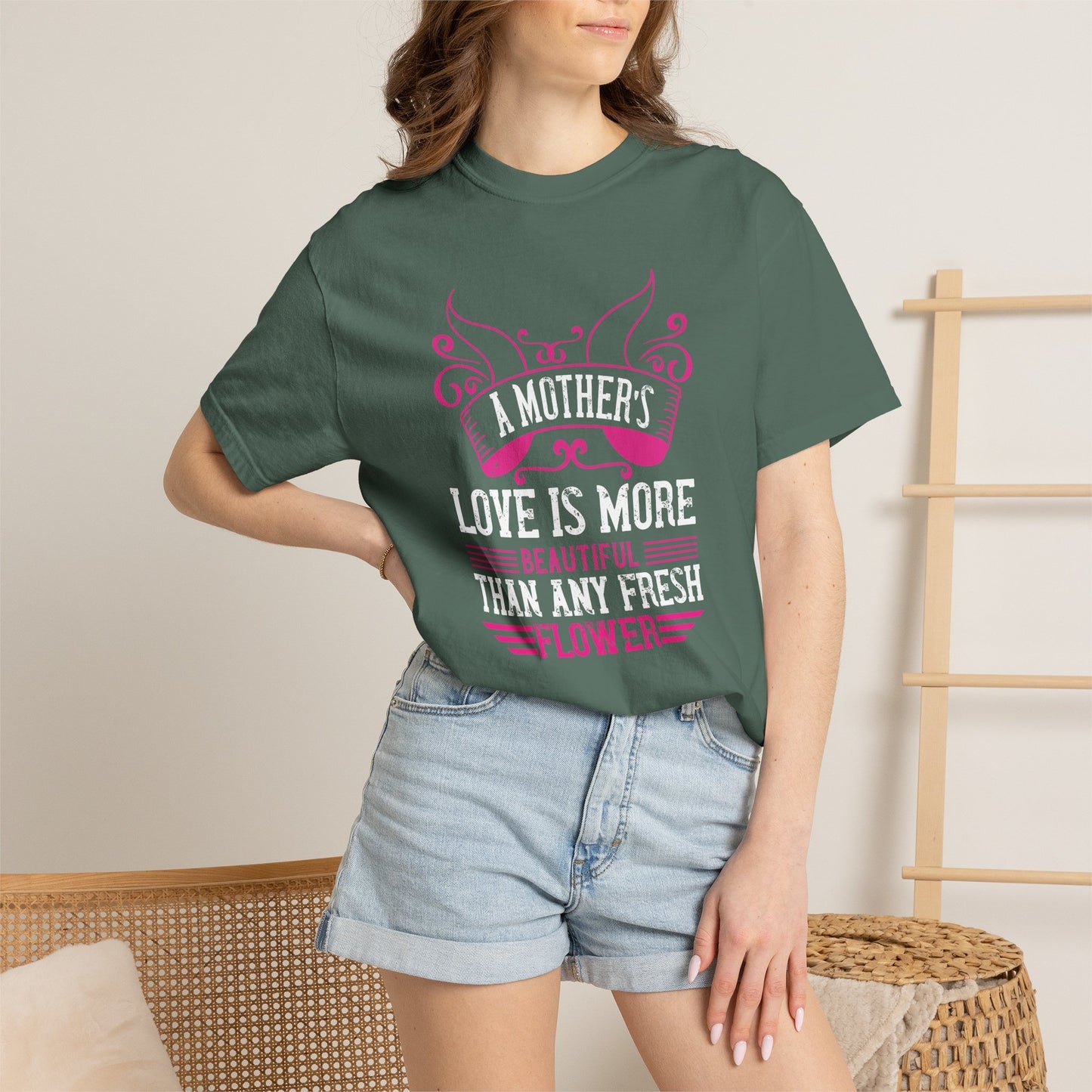 Mom T-shirt Mother Day Mama Tee Unisex Comfort Colors Garment-Dyed Cotton h59