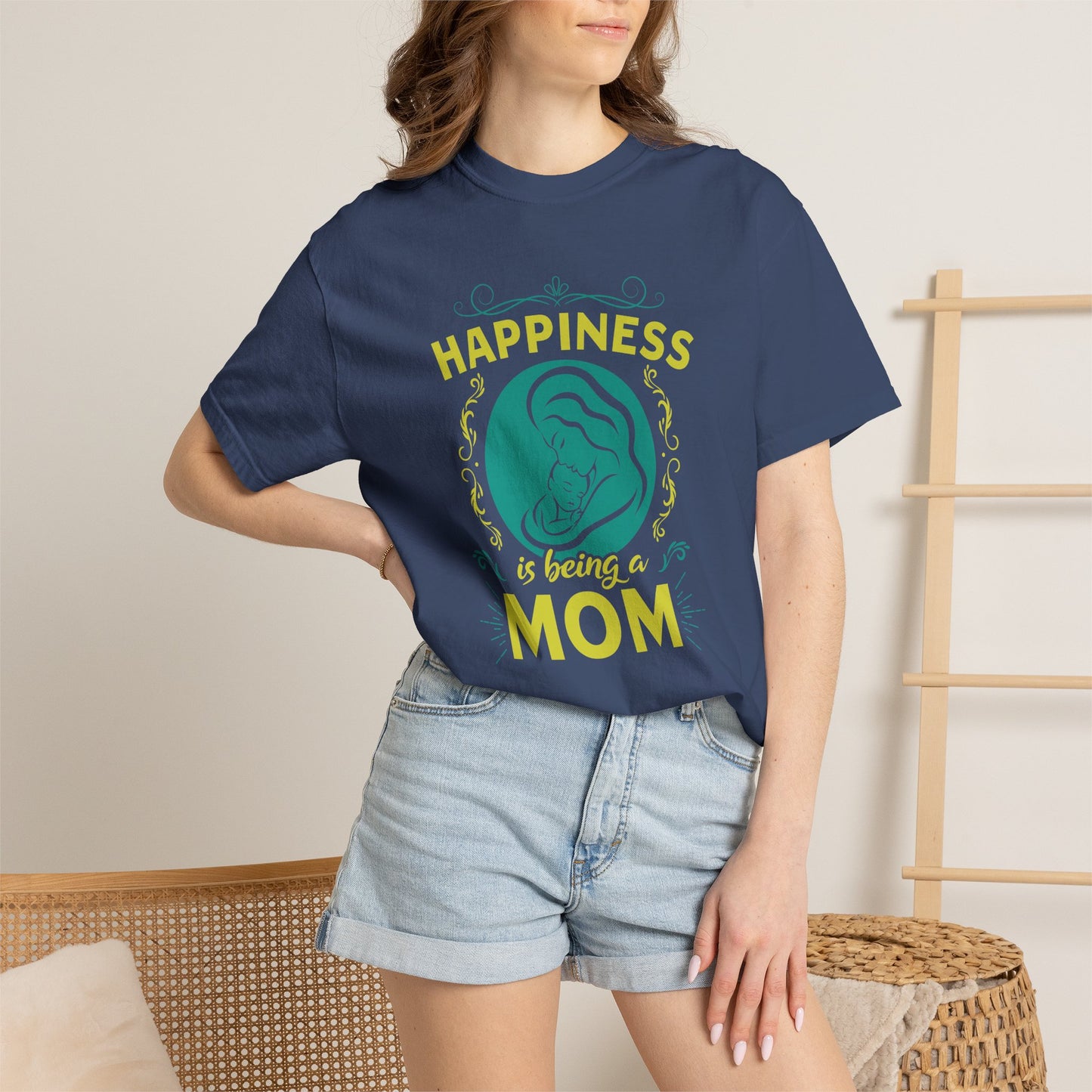 Mom T-shirt Mother's Day Mama Tee Unisex Comfort Colors Garment-Dyed Cotton h19