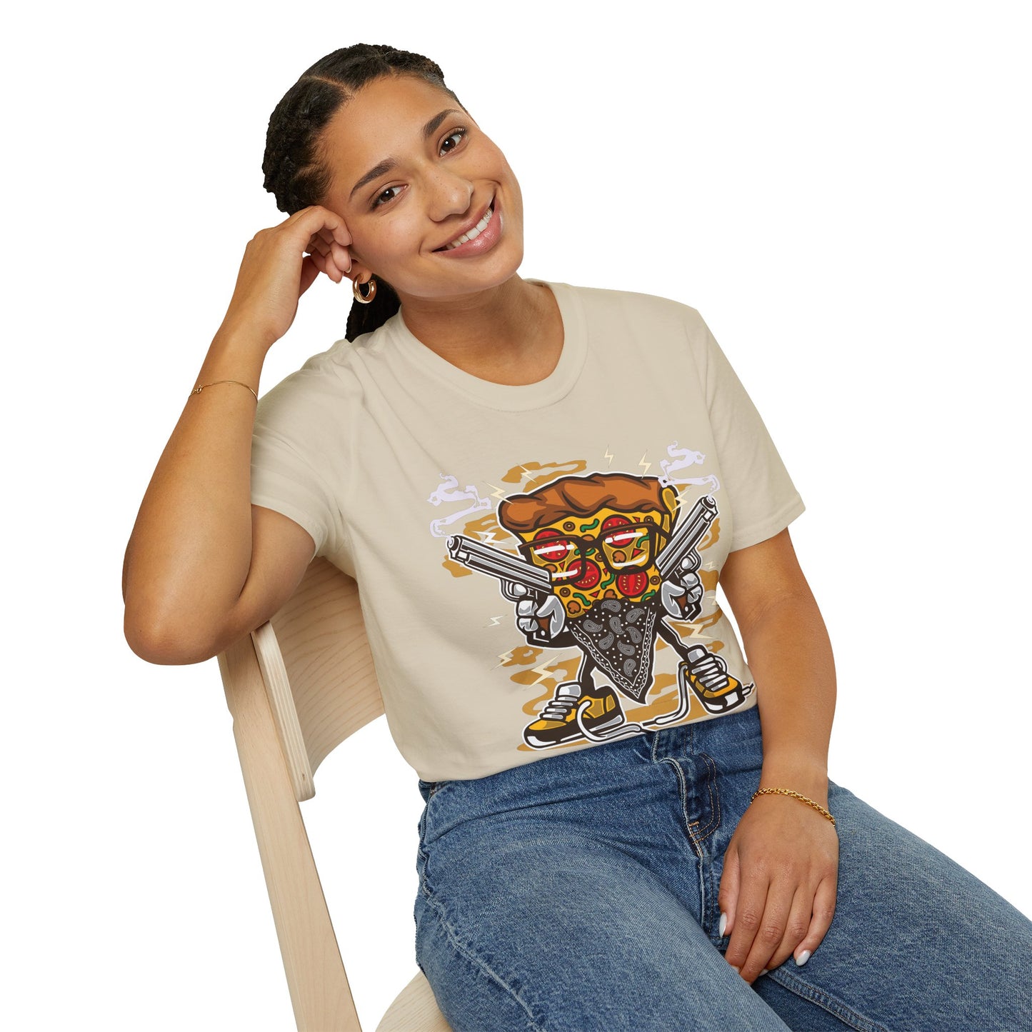Cartoon Animation Tee Shirt Unisex Funny Graphic Gildan Softstyle 64000 Cotton Tee