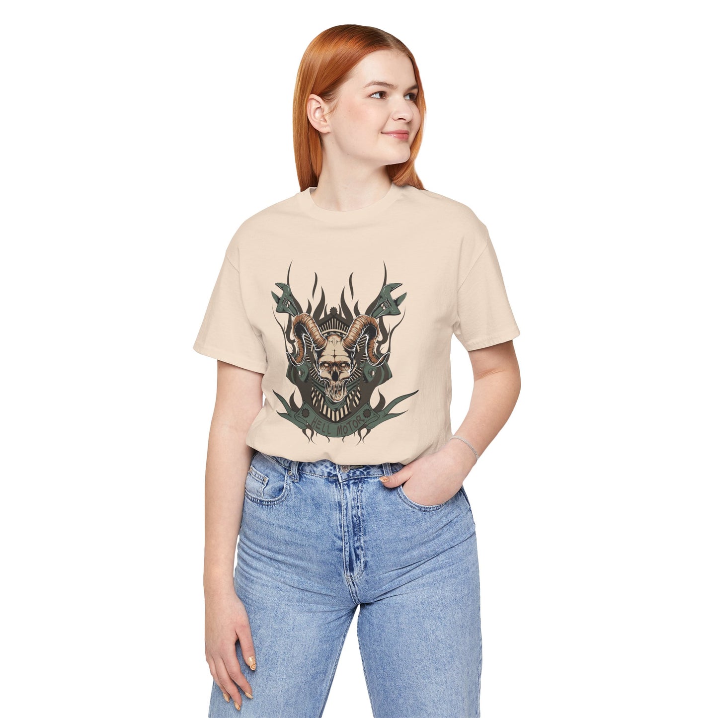 Gothic Skull Graphic Design Unisex Cotton Tee Art-49