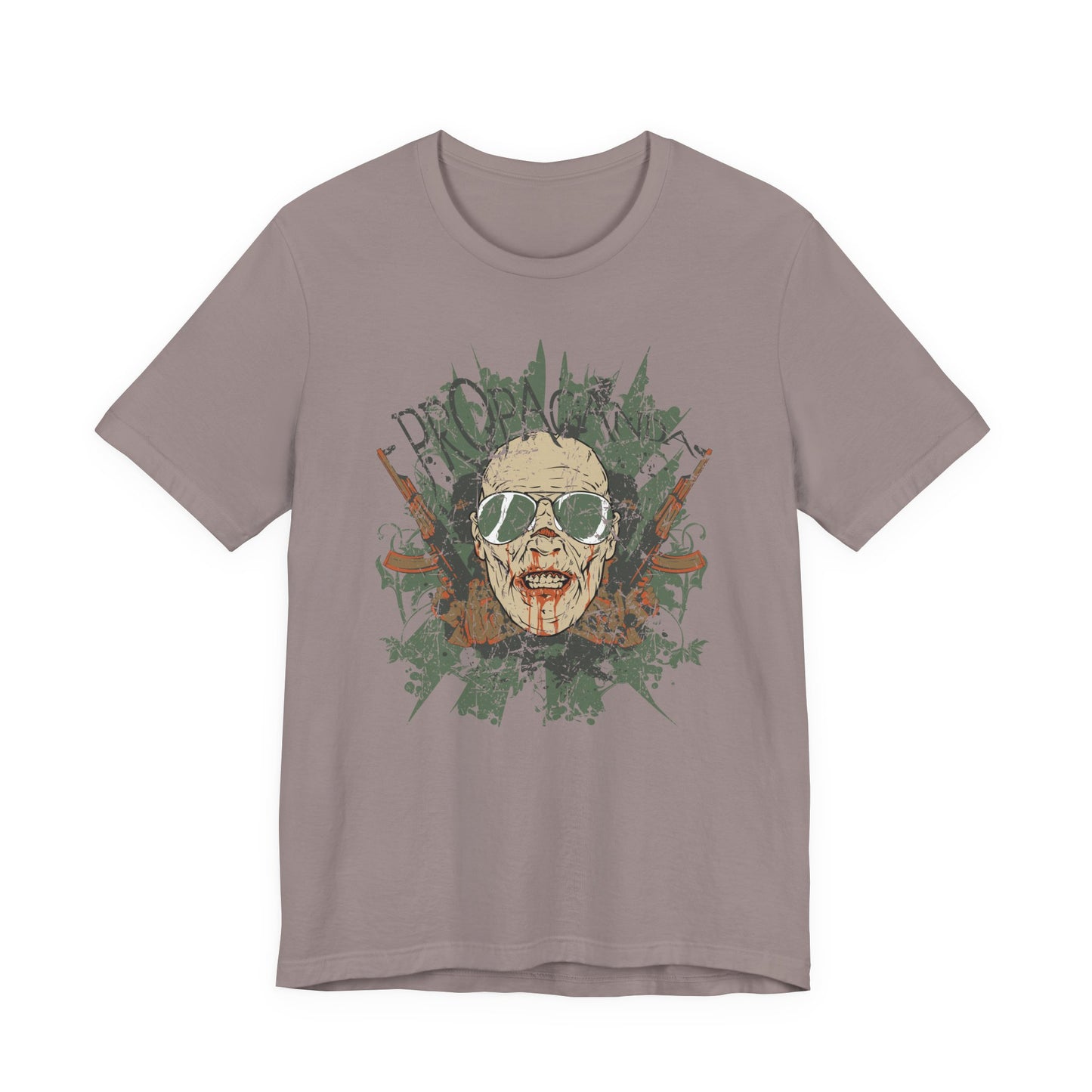 Retro Skull Floral Graphic Design Unisex Cotton T-Shirt G-2