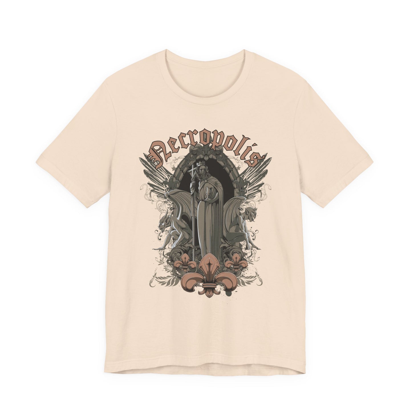 Gothic Skull Graphic Unisex Cotton T-Shirt r7