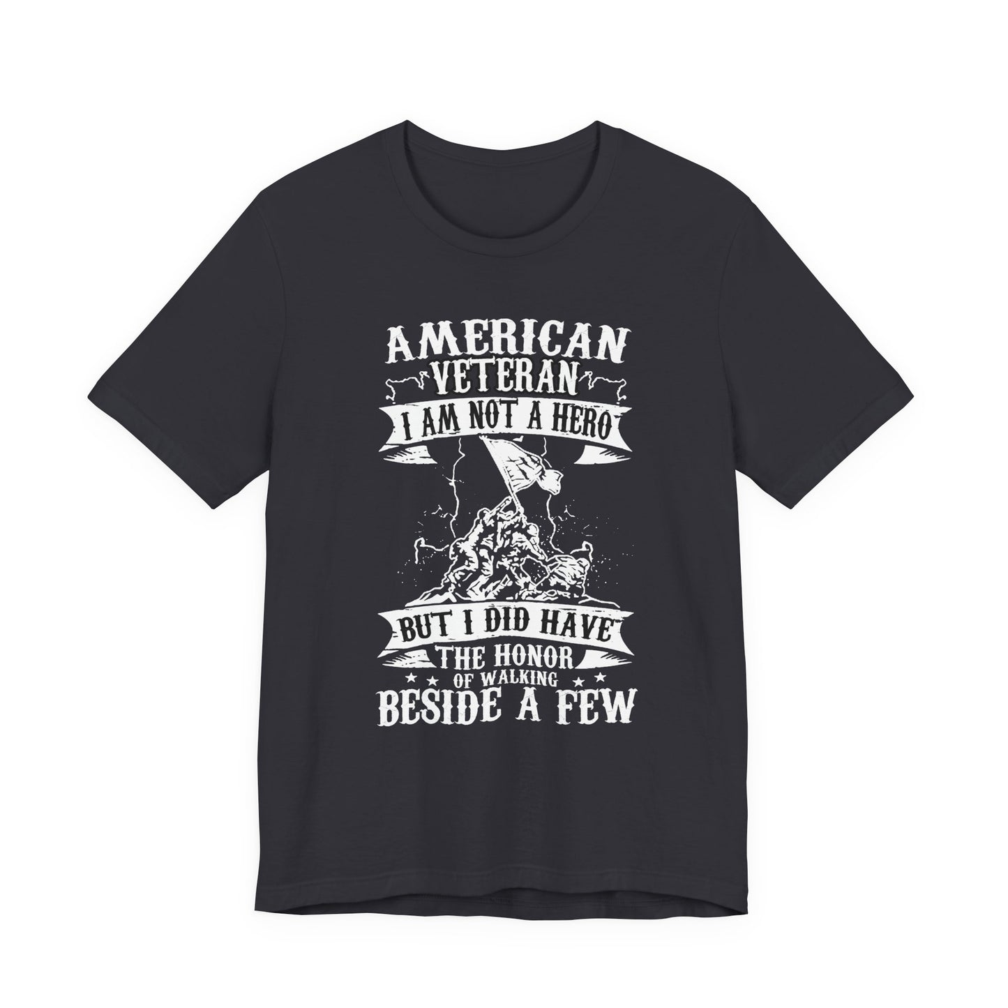 American Veteran I Am Not A Hero T-Shirt Military Tribute Unisex Cotton Tee v53