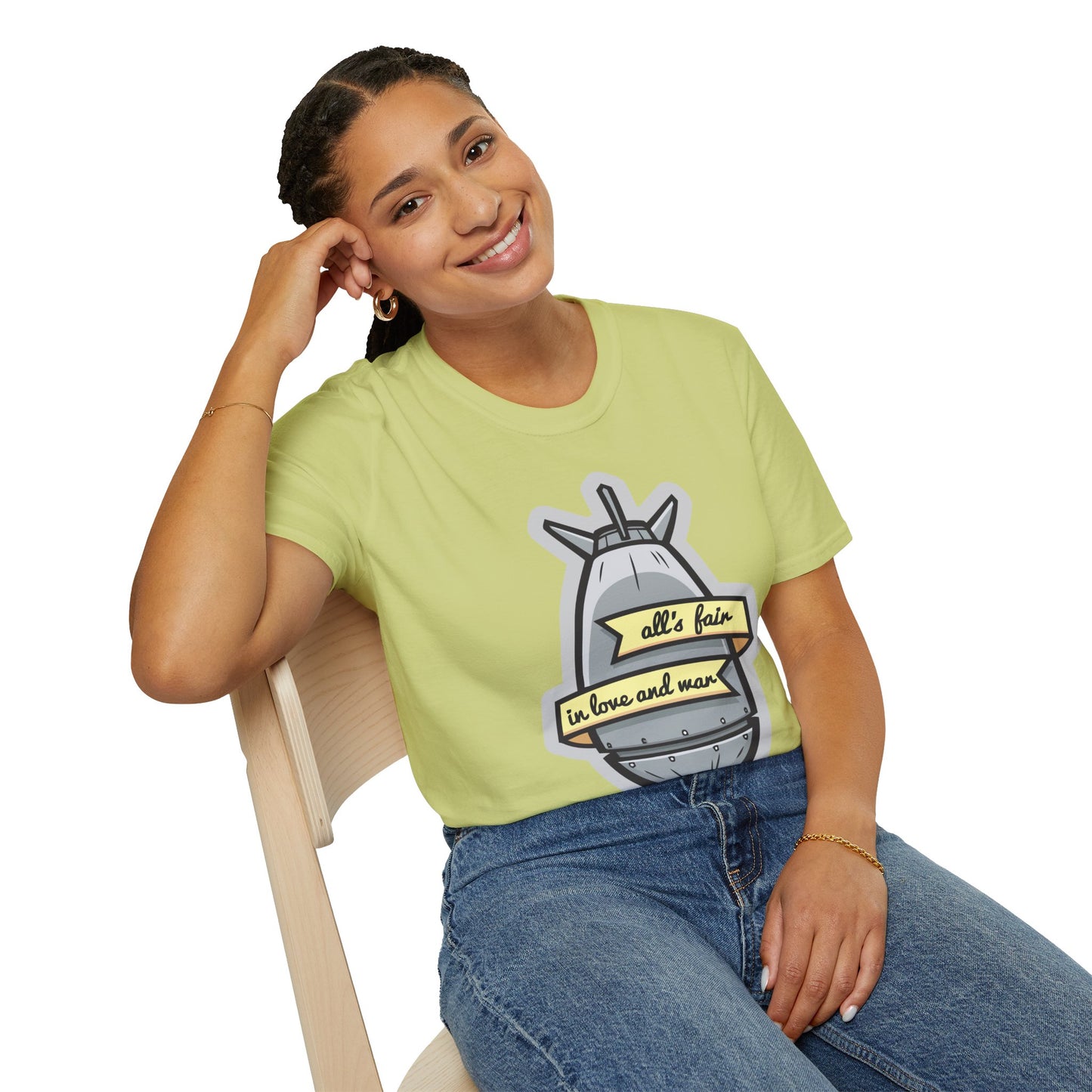 Cartoon T Shirt Animation T Shirt Funny Tee Shirt Unisex Gildan Softstyle 64000 100 Percent Cotton