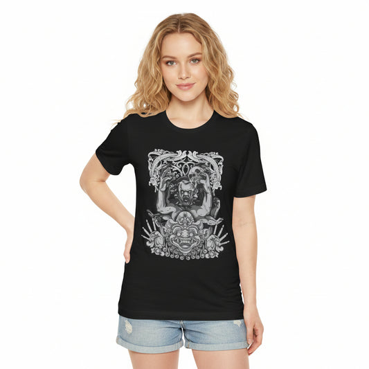 Mask Artwork Illustration Graphic Unisex Cotton T-Shirt r17