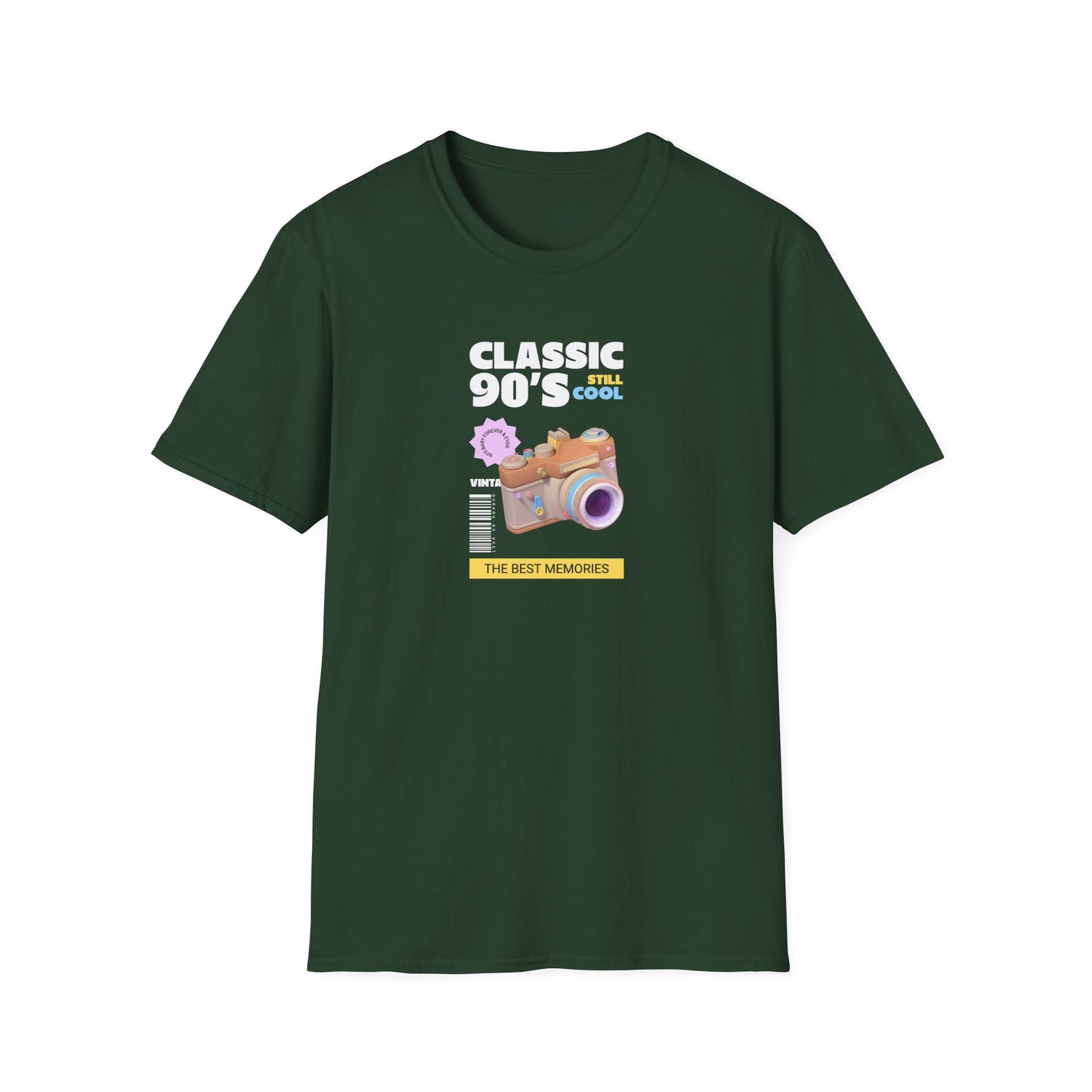 90s Camera T-Shirt Classic 90s Cool Unisex Cotton Retro Photography Tee