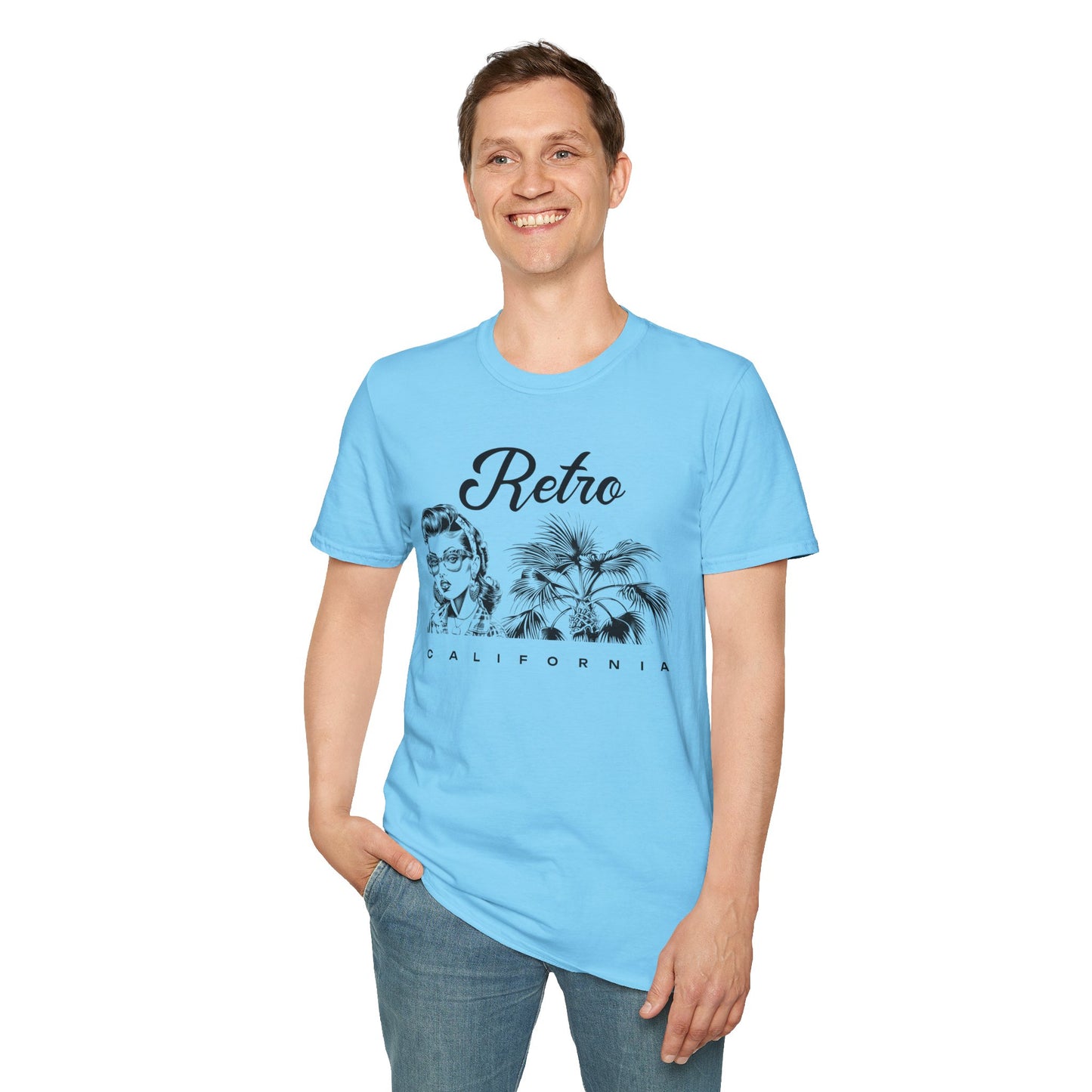Retro T Shirt, Retro Design Shirt, Retro Art Tee Shirt, T-shirt with Retro Style